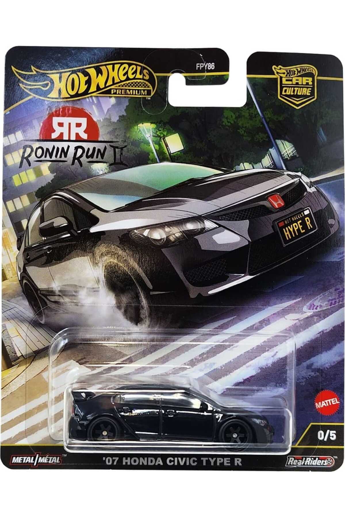 ماشین اسباب بازی CHASE '07 HONDA CIVIC TYPE R RONIN RUN II CAR CULTURE PREMIUM 1 64 از ترکیه HOT WHEELS