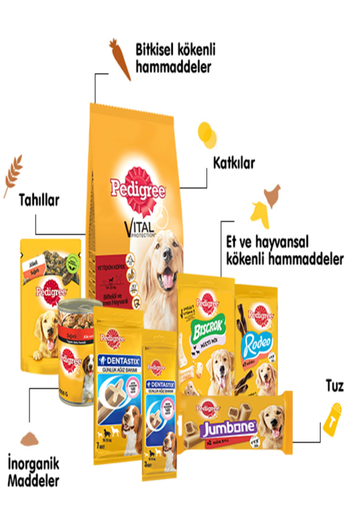 غذای کنسروی مخلوط سگ پدیگری Pedigree، بسته ۴ عددی ۱۰۰ گرمی
