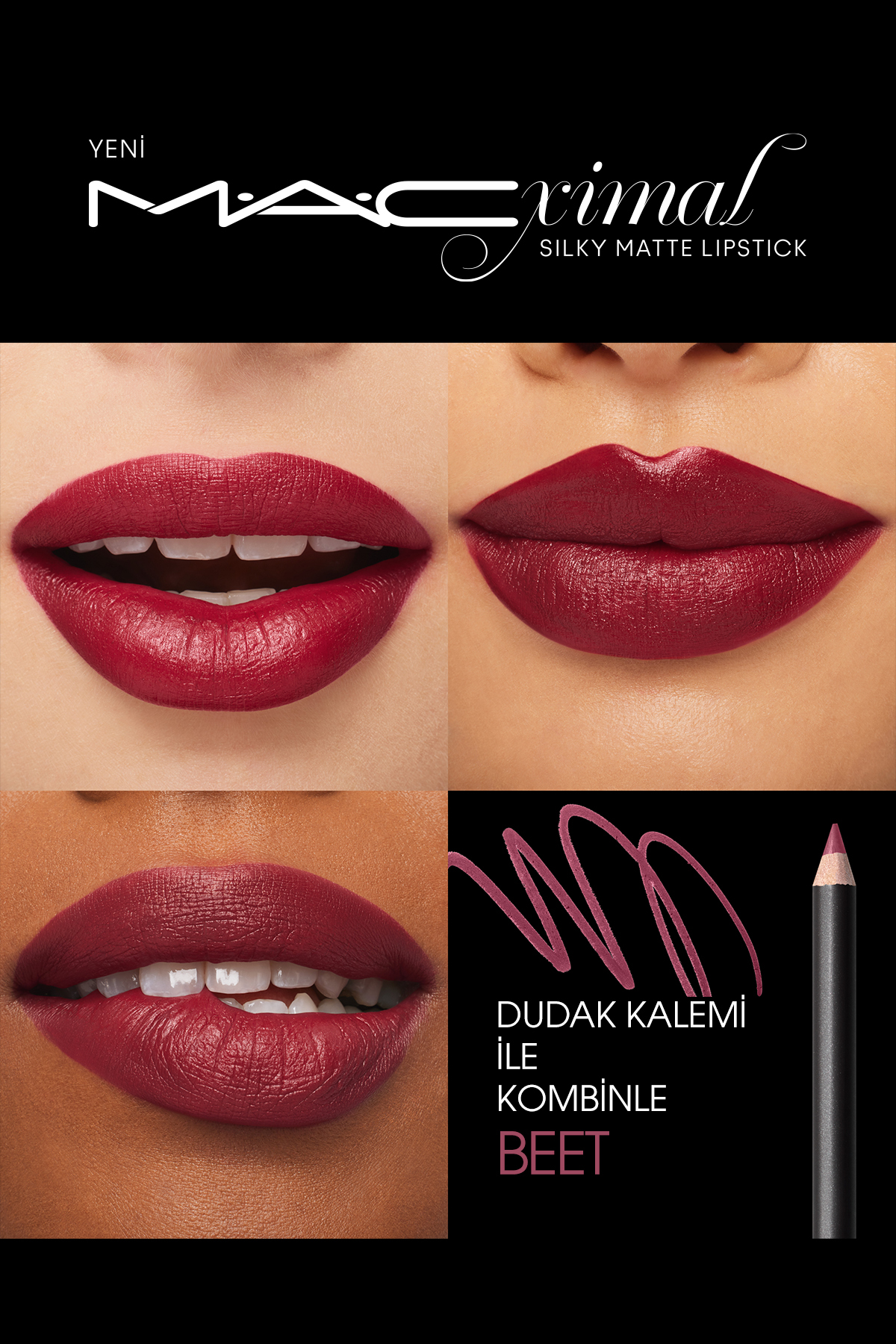 رژ لب MACXIMAL MINI MAC SILKY MATTE LIPSTICK D برای خطر Mac