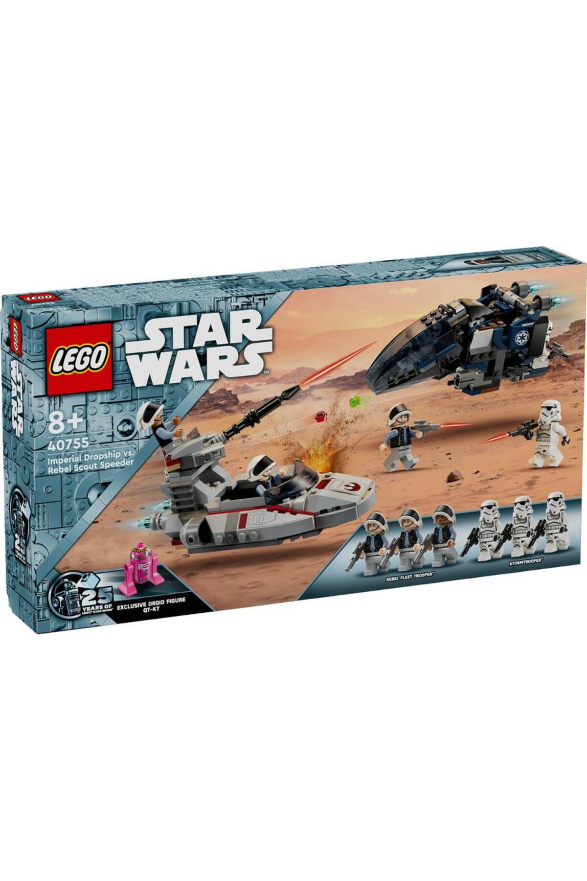 لگو و اسباب بازی های ساخت محور 40755 LEGO® STAR WARS™ IMPERIAL DROPSHIP در مقابل REBEL SCOUT SPEEDER اورجینال LEGO