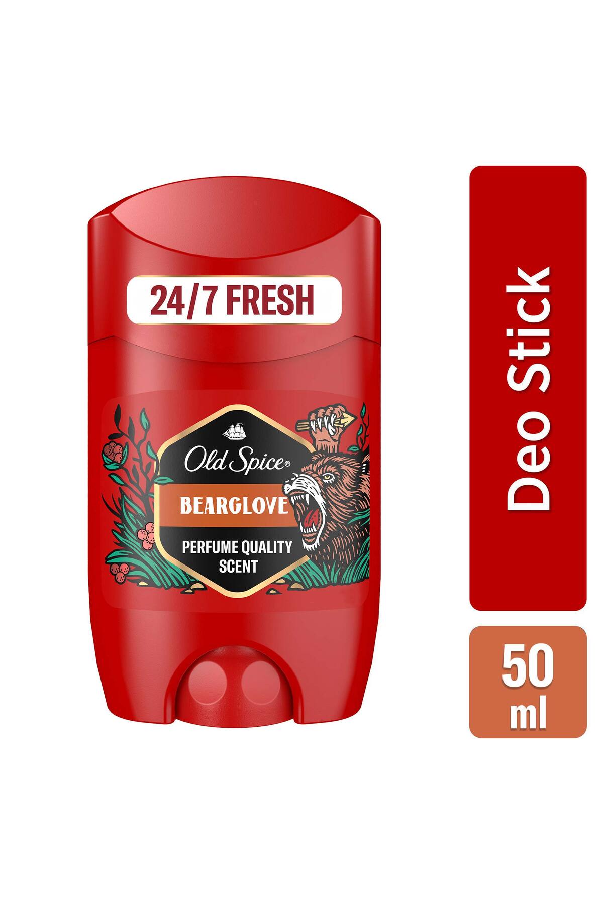 دئودورانت رول آن 50 میلی لیتر مدل Bearglove مناسب برای همه جنسیت ها اولد اسپایس Old Spice