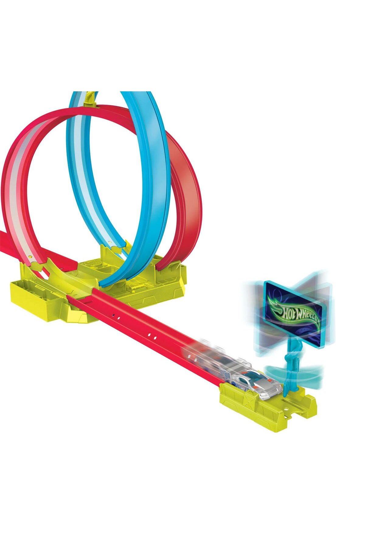 اسباب بازی های فیگور دیگر ست مسابقه ای دایره دو نفره نئون RACES HPC05 از ترکیه HOT WHEELS