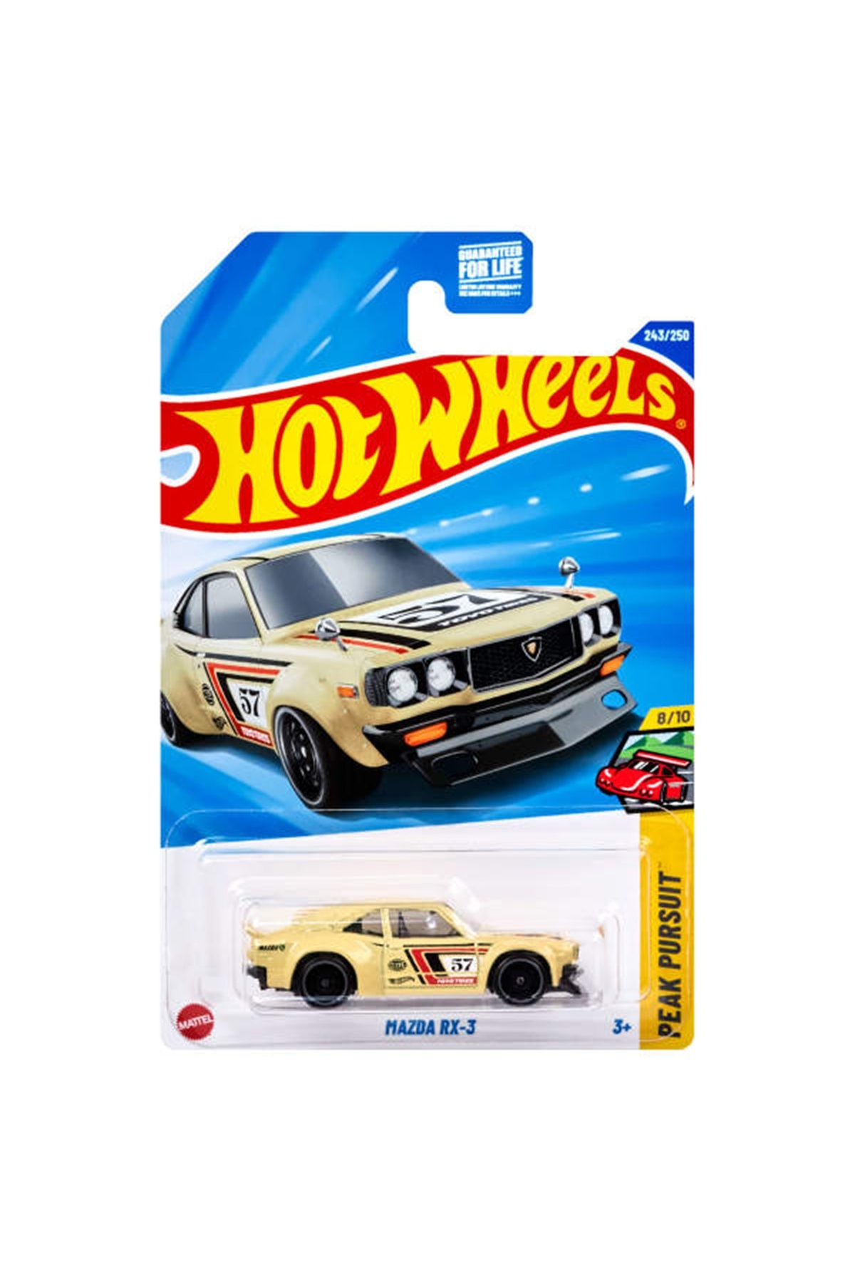ماشین اسباب بازی کارتن کوتاه های تک مزدا RX 3 JBB47 از ترکیه HOT WHEELS