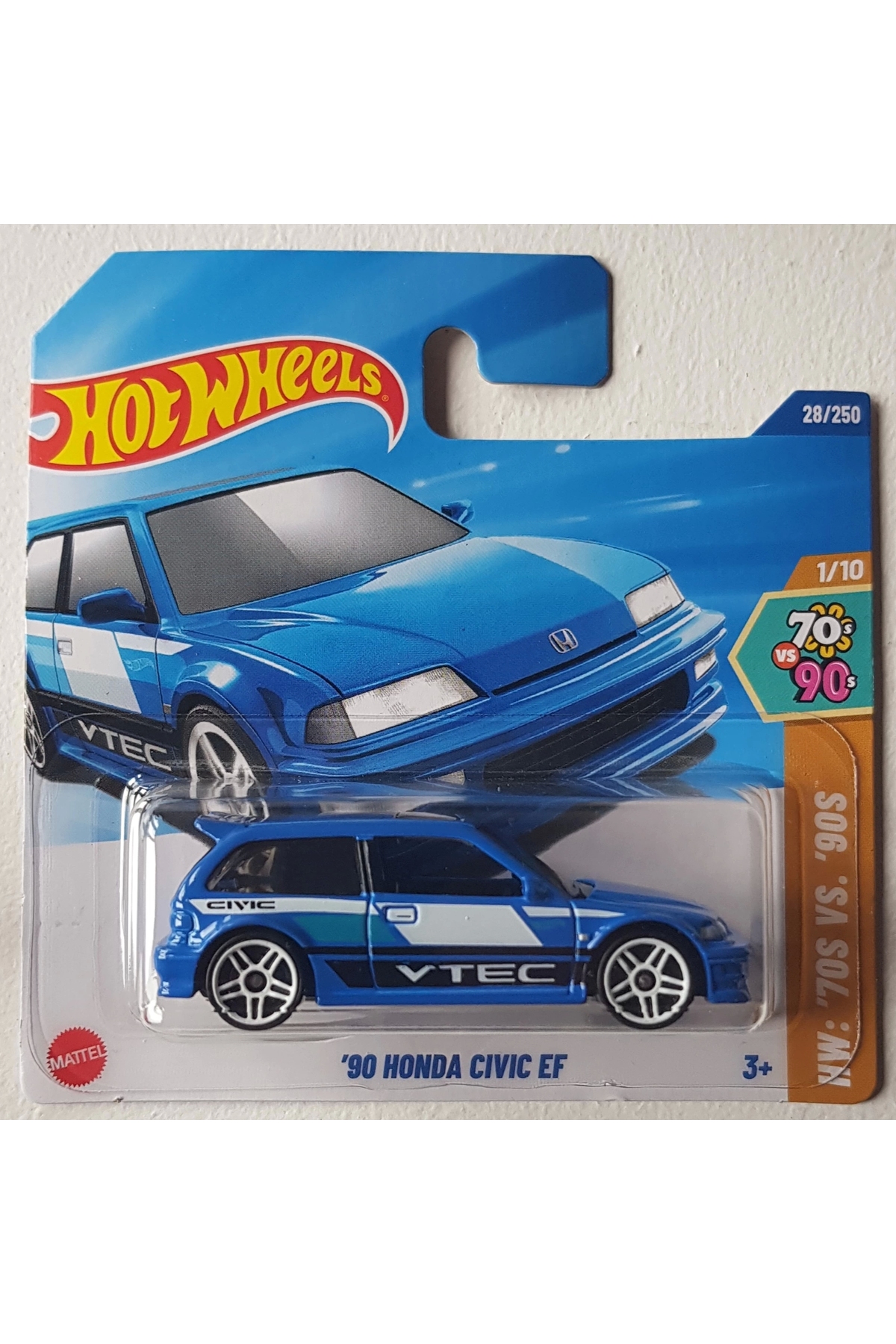 ماشین اسباب بازی SINGLE CARS '90 HONDA CIVIC EF HYW81 هات ویلز اورجینال HOT WHEELS