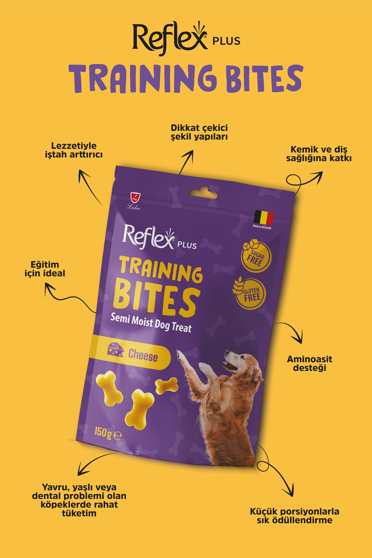 تشویقی آموزشی نرم سگ رفلکس Reflex Plus، مدل REF-281، ۱۵۰ گرم