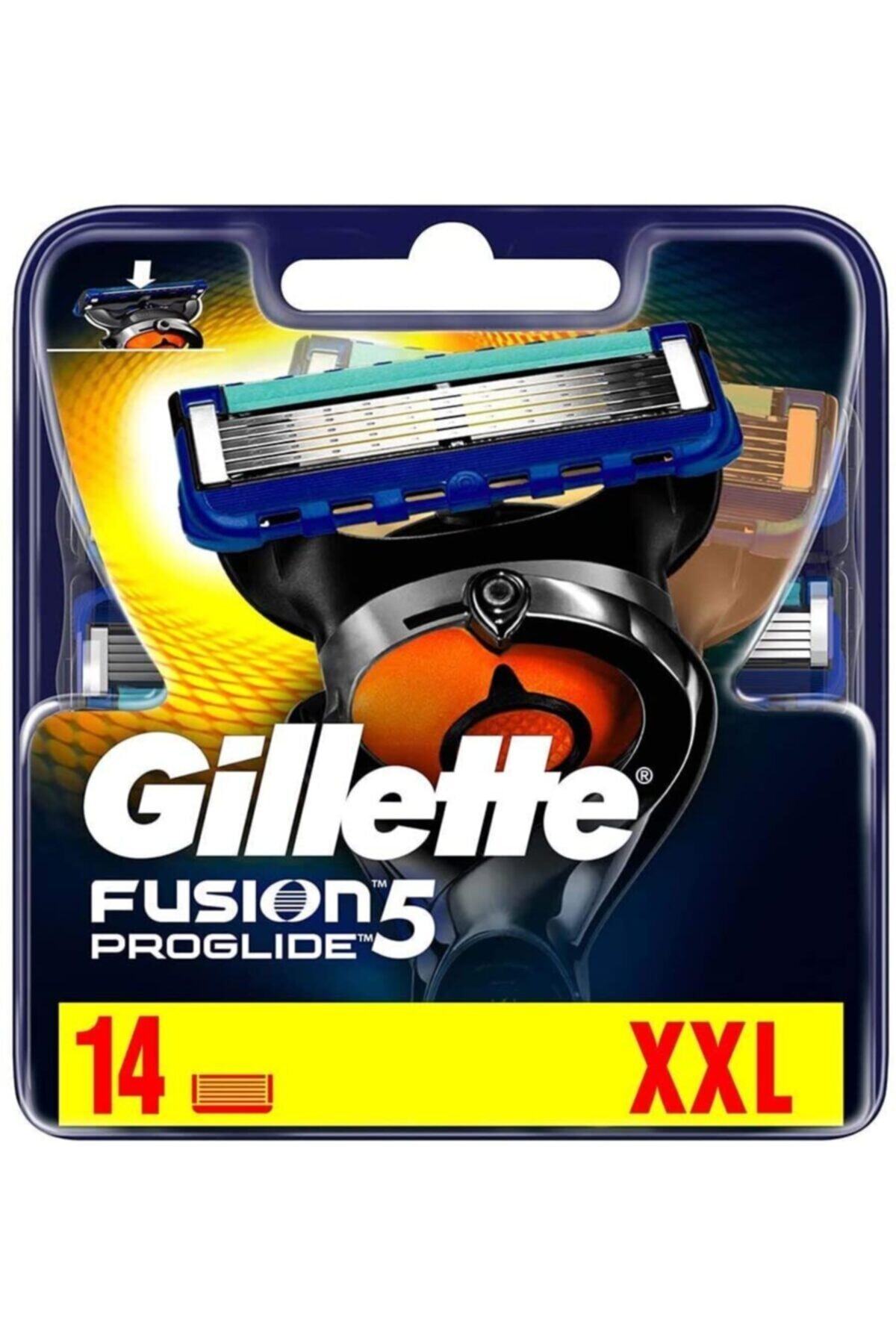 تیغ اصلاح بسته مقوایی فیوژن 5 پروگلاید 14 عددی اورجینال Gillette