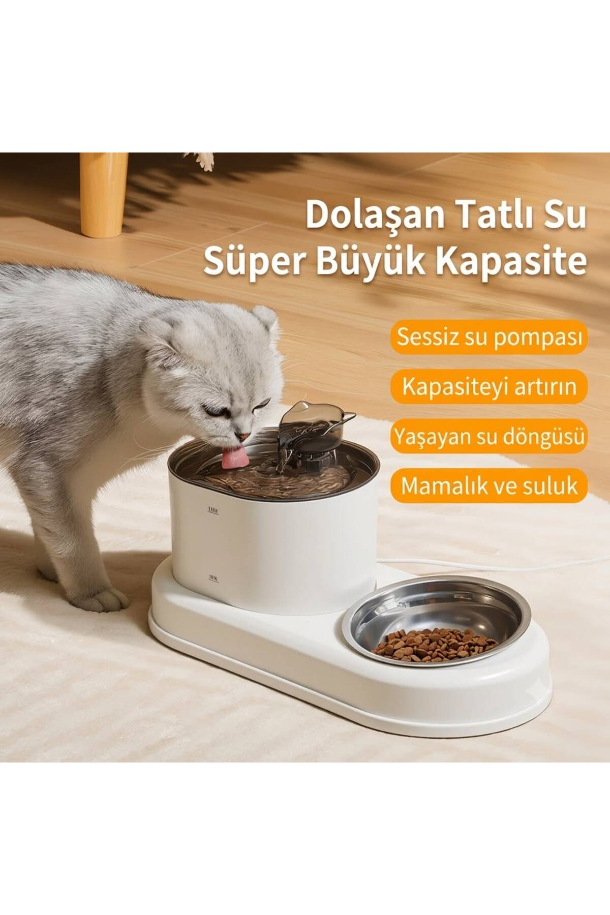 ست تغذیه حیوانات خانگی تکنوکلاس TeknoClass مدل TKN-503، آب‌خوری خودکار و ظرف غذا