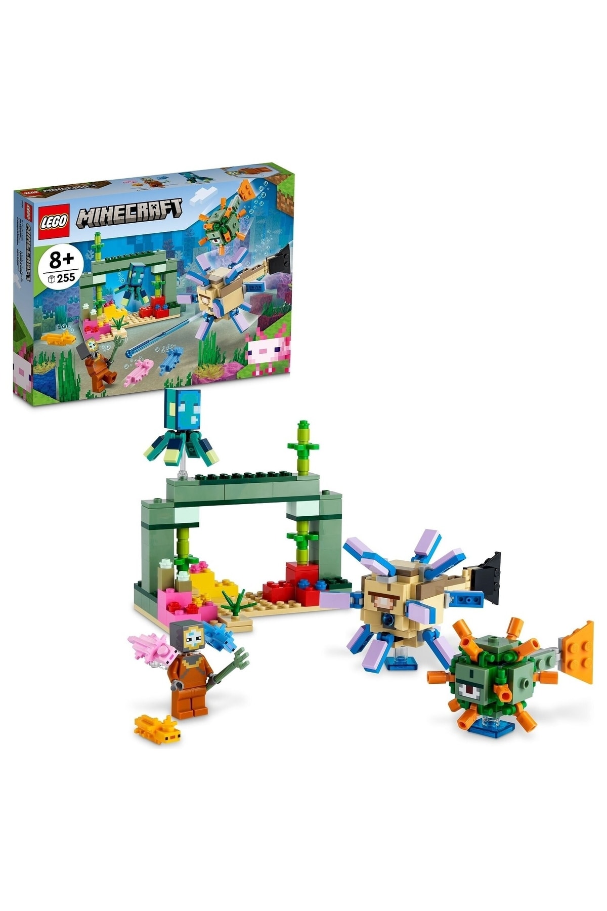 لگو و اسباب بازی های ساخت محور ® MINECRAFT® GUARDIAN BATTLE 21180 255 قطعه اورجینال LEGO