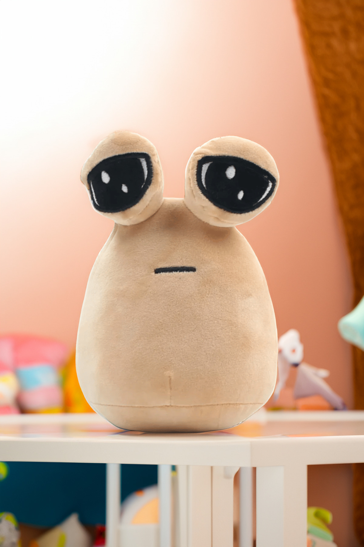 اسباب بازی های پشمی CUTE ALIEN POU 22 سانتی متری با بافت نرم همبازی مخمل دار ویژه عاشقان و کودکان Canestar
