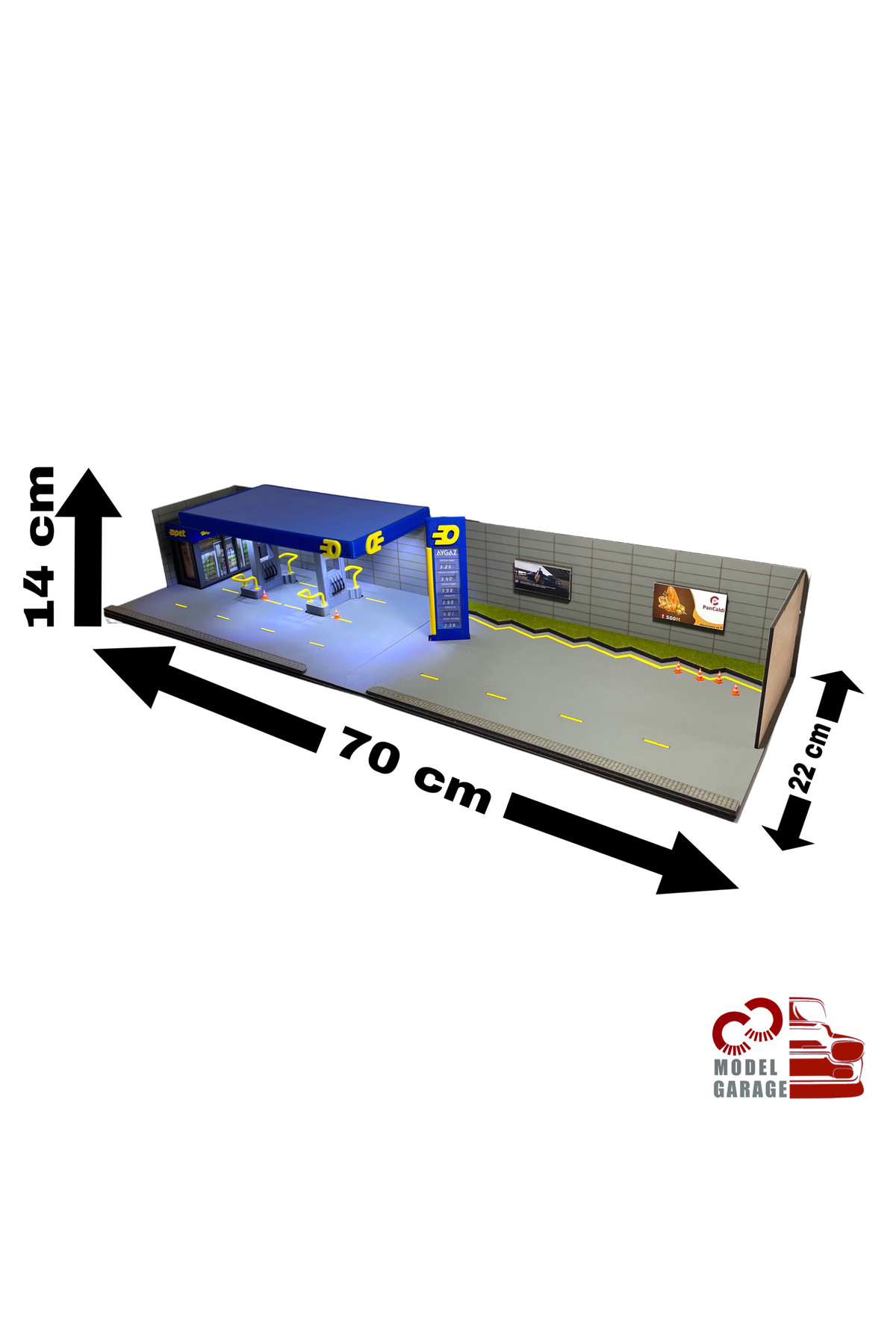 مدل خودرو 1 64 SCALE OPET پمپ بنزین DIORAMA پارکینگ DIECAST قفسه نمایش TOY اورجینال ÜRETİM