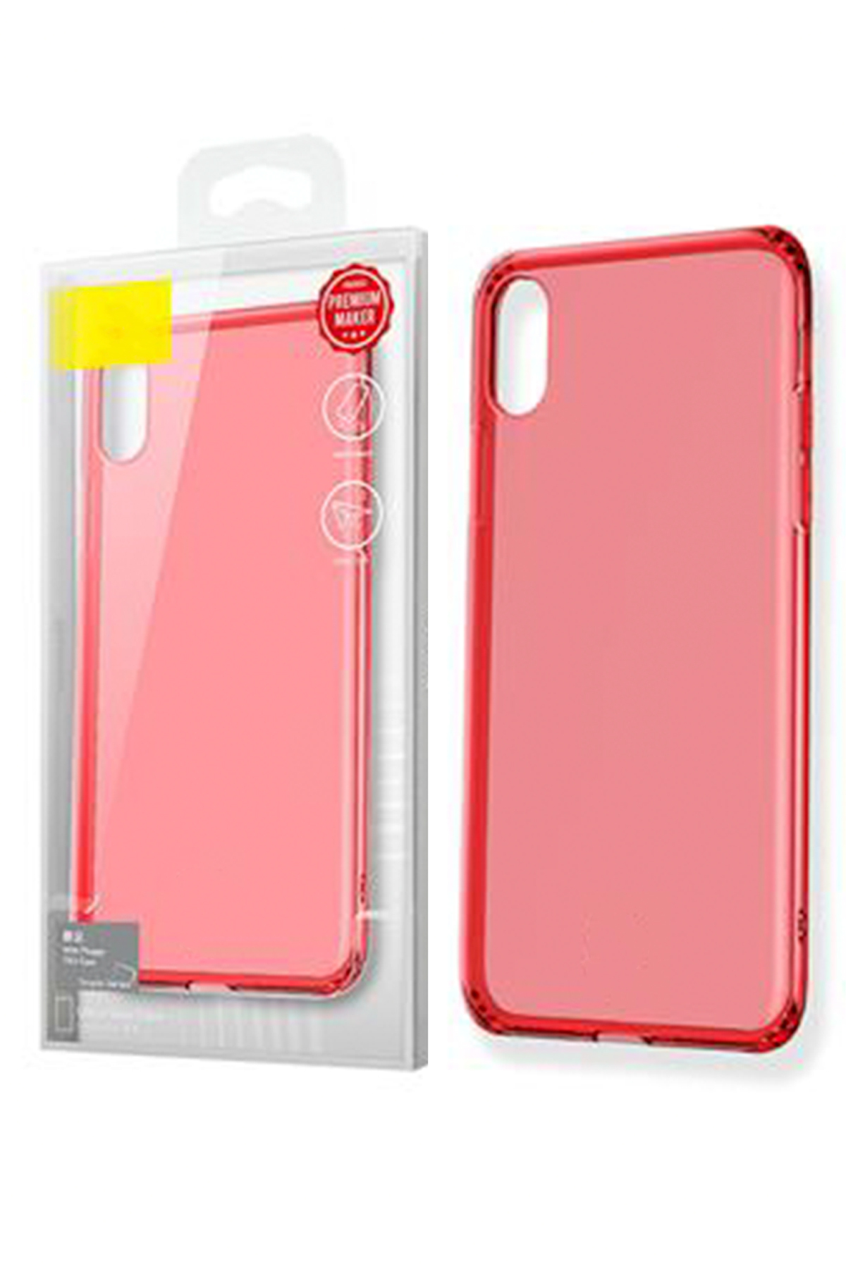 کاور و قاب پوششی رنگارنگ بسیار نازک شفاف برای IPHONE X XS فیبکس Fibaks