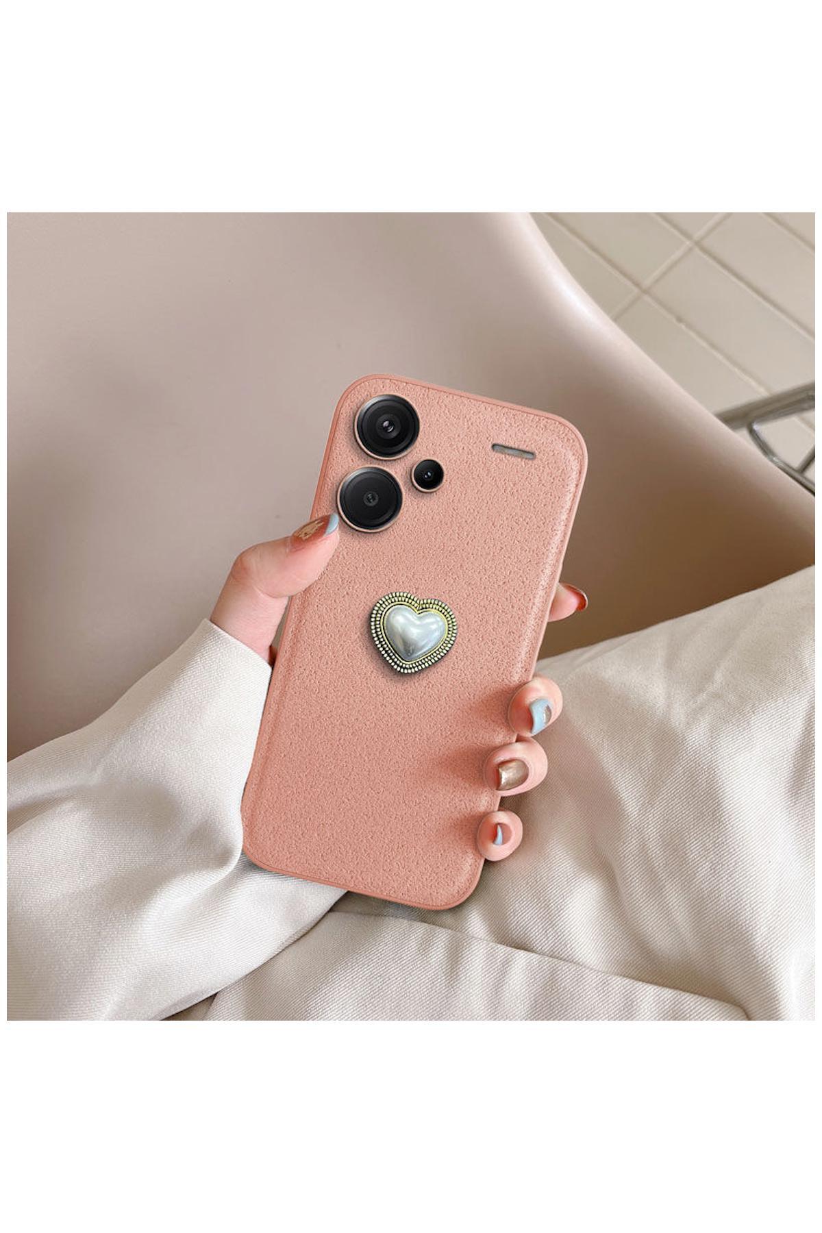 کاور و قاب محافظ شیائومی REDMI NOTE 13 PRO PLUS 5G سازگار با سیلیکونی رزگلد ZEBANA VELVIX اورجینال Zebana