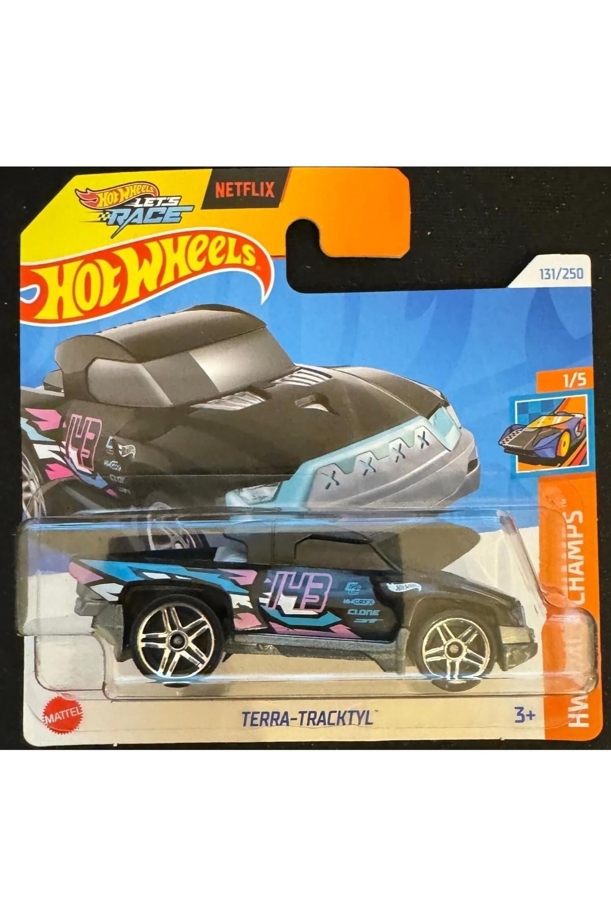 ماشین اسباب بازی اتومبیل های مجرد TERRA TRACKTYL HRY65 هات ویلز اورجینال HOT WHEELS