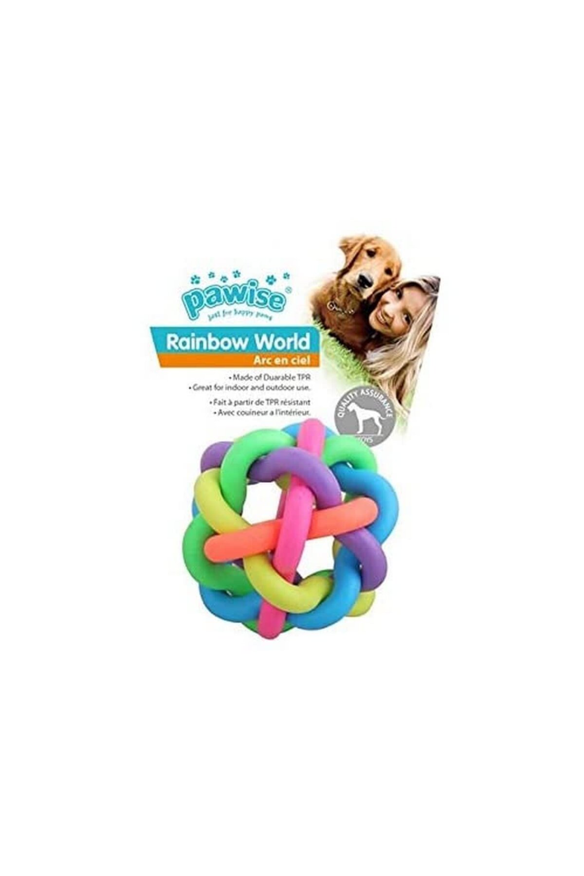 توپ بافتنی سگ پاوایز Pawise، سری Rainbow World، قطر ۷٫۵ سانتی‌متر چندرنگ