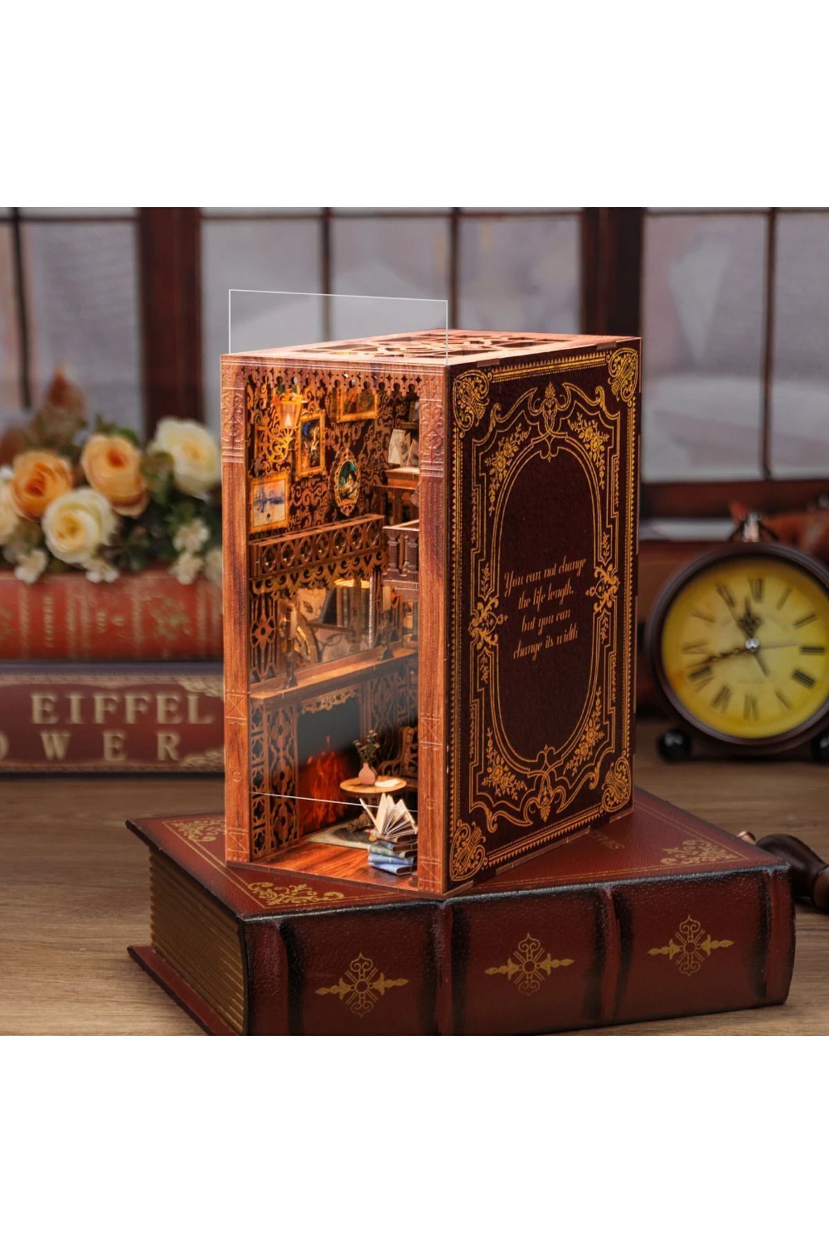 پازل کیت کتابخانه جادویی BOOK NOOK – DIY مجموعه ساختمان سه بعدی کتابفروشی ابدی CUTEBEE