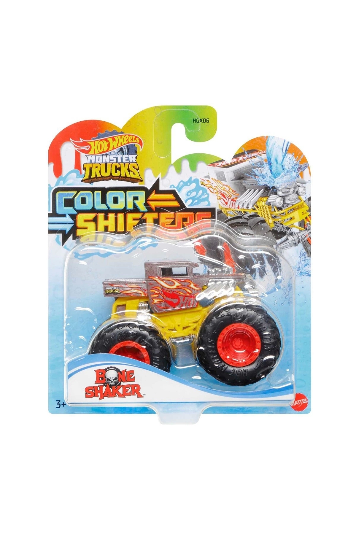 ماشین اسباب بازی کامیون های هیولا HGX06 وسایل نقلیه را تغییر می دهند هات ویلز اورجینال HOT WHEELS