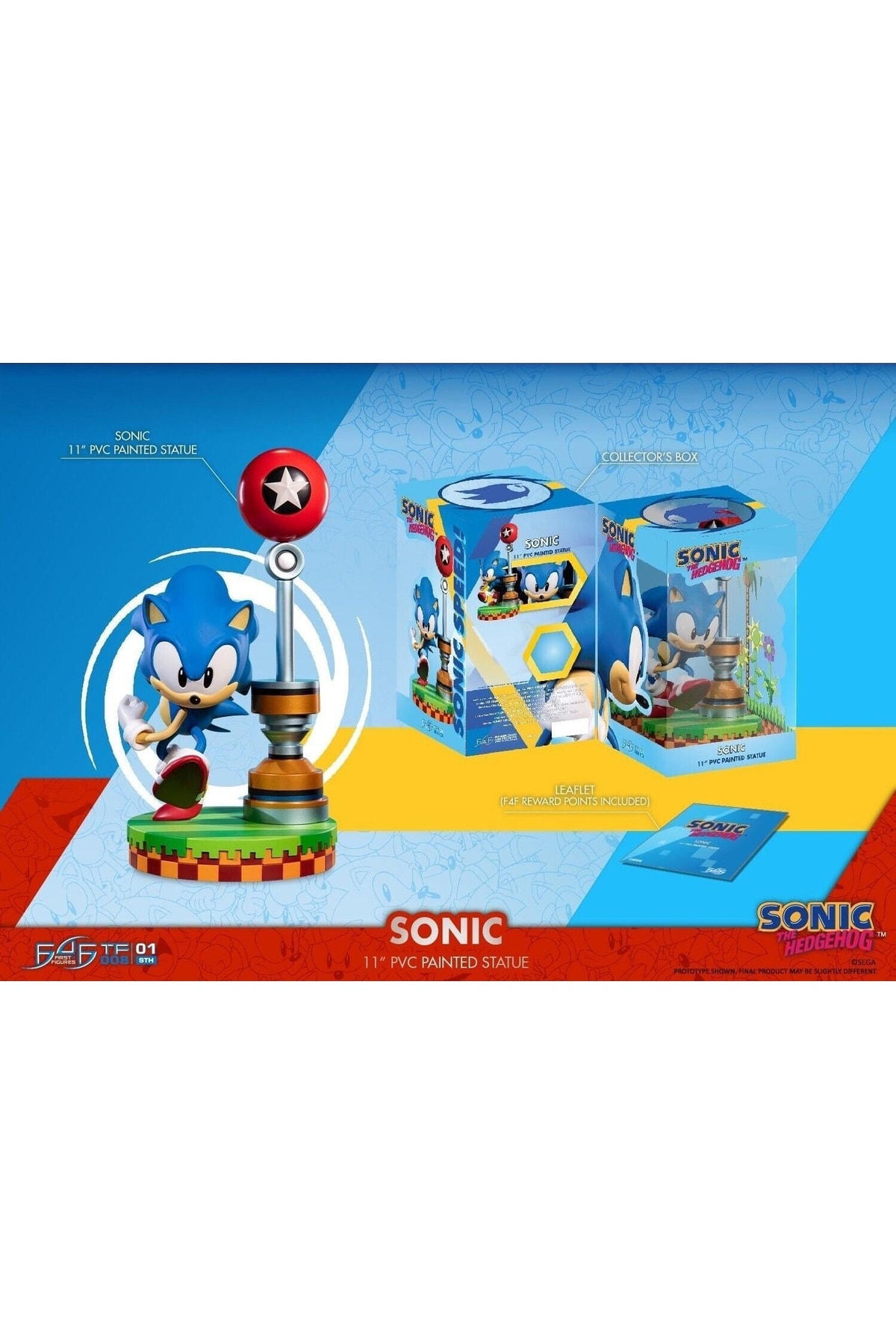 فیگور SONIC THE HEDGEHOG: مجسمه پی وی سی سونیک 26 سانتی متر از ترکیه First 4 Figures