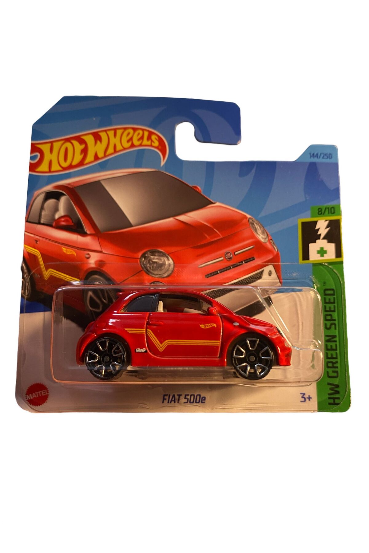 ماشین اسباب بازی FIAT 500E HW GREEN SPEED 8 10 HOT WHEELS