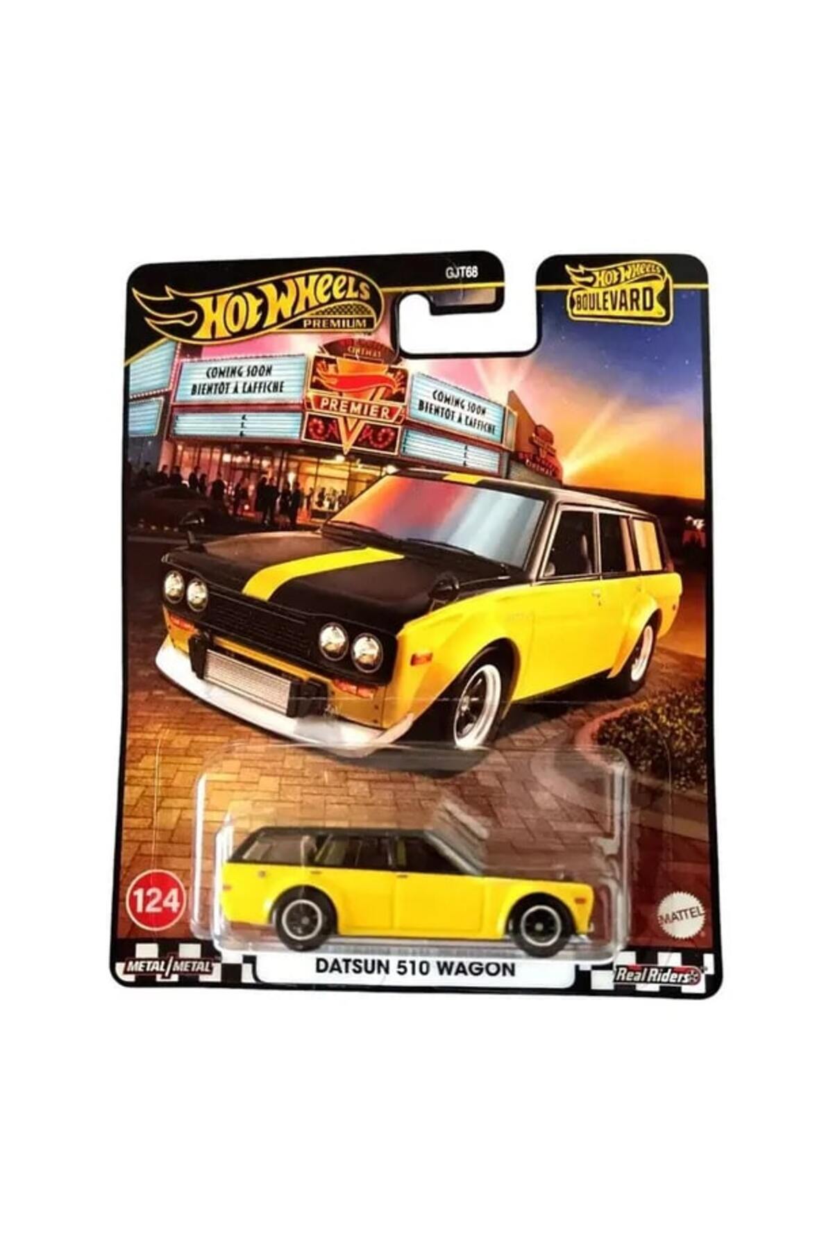 ماشین اسباب بازی BOULEVARD PREMIUM CARS DATSUN 510 WAGON JBL21 هات ویلز اورجینال HOT WHEELS