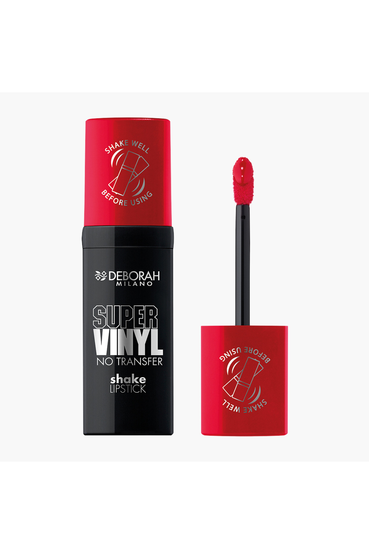 رژ لب مایع دبورا Deborah Super Vinyl Shake شماره 04، قرمز Signature Red