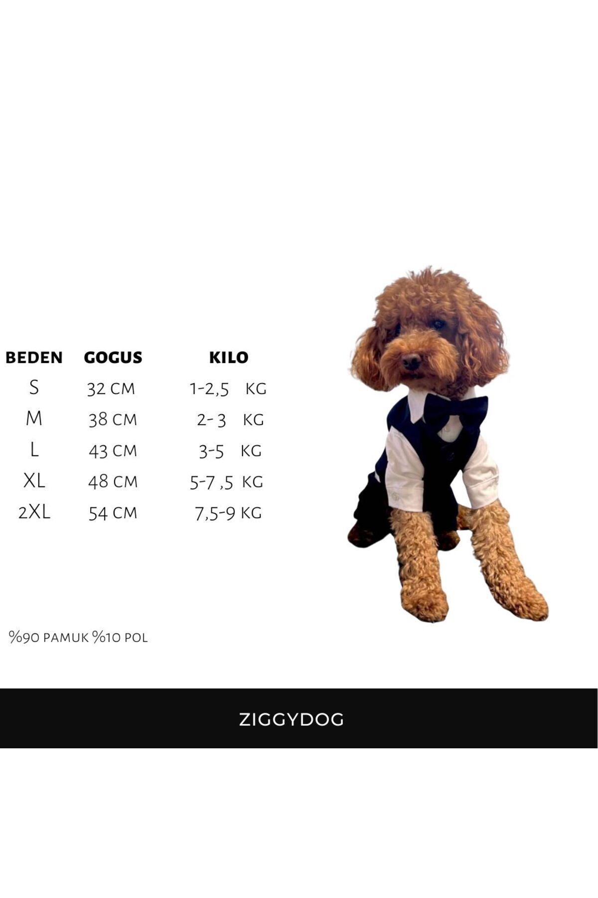 لباس سگ زیگی‌داگ ZIGGYDOG چهارخانه سرمه‌ای مدل LCVRT