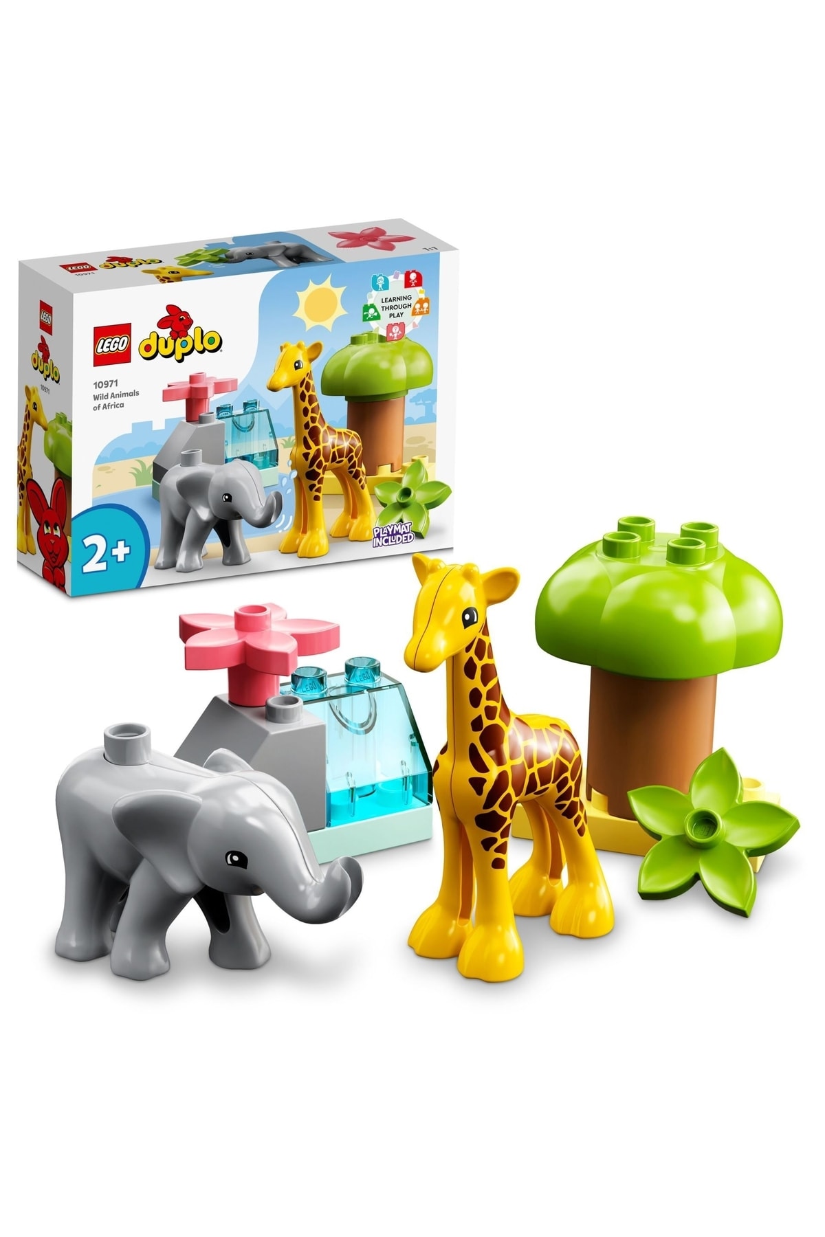 لگو و اسباب بازی های ساخت محور 10971 دوپلو حیوانات وحشی آفریقایی اورجینال LEGO
