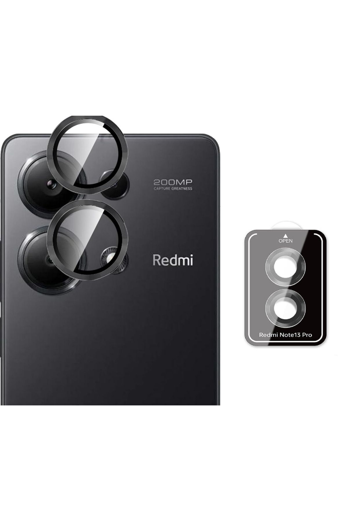 محافظ لنز دوربین REDMI NOTE 13 PRO 4G رنگی شیشه ای مقاوم فیبکس Fibaks
