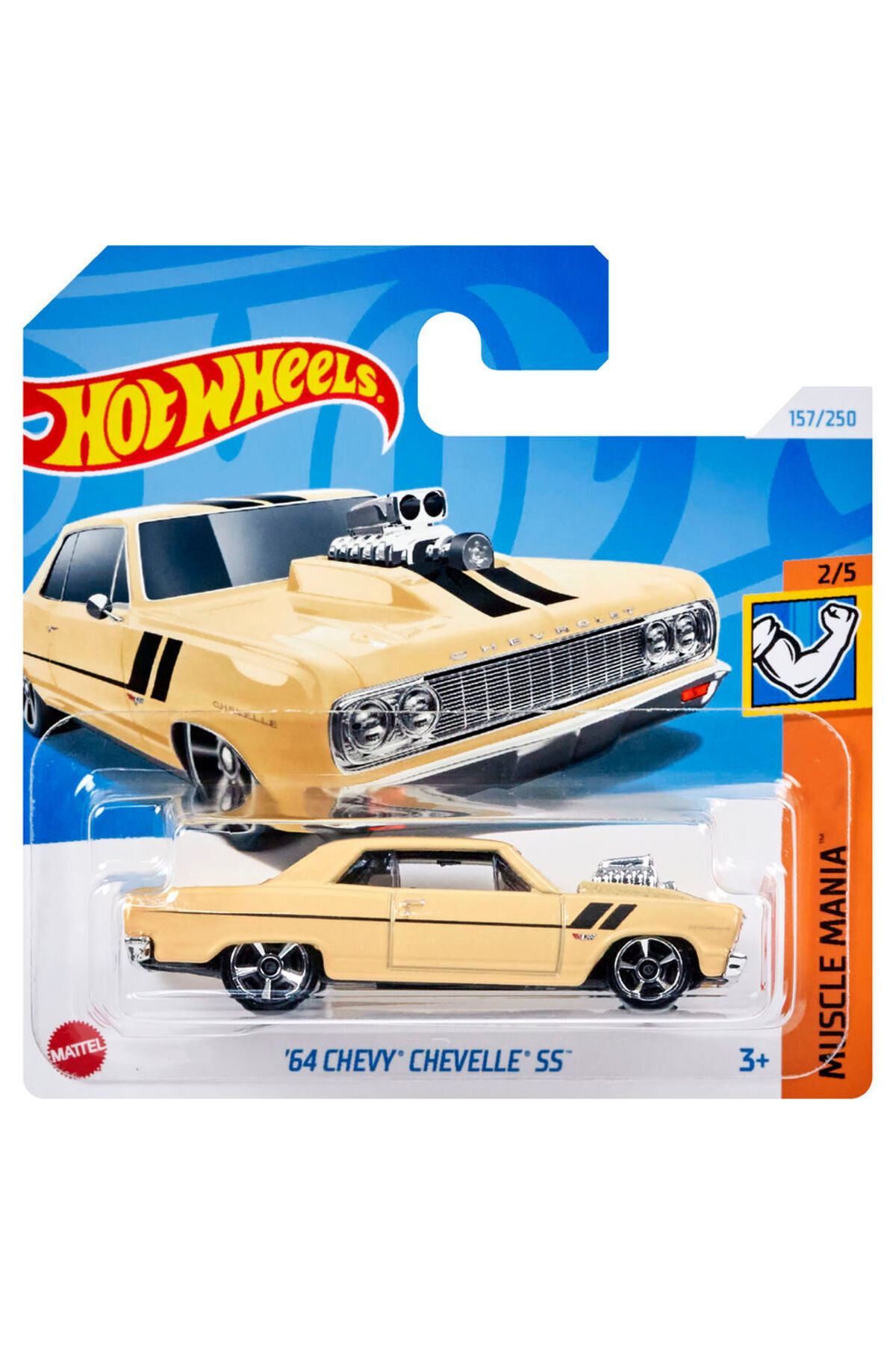 ماشین اسباب بازی SINGLE CARS 64 CHEVY CHEVELLE SS HTD79 از ترکیه HOT WHEELS