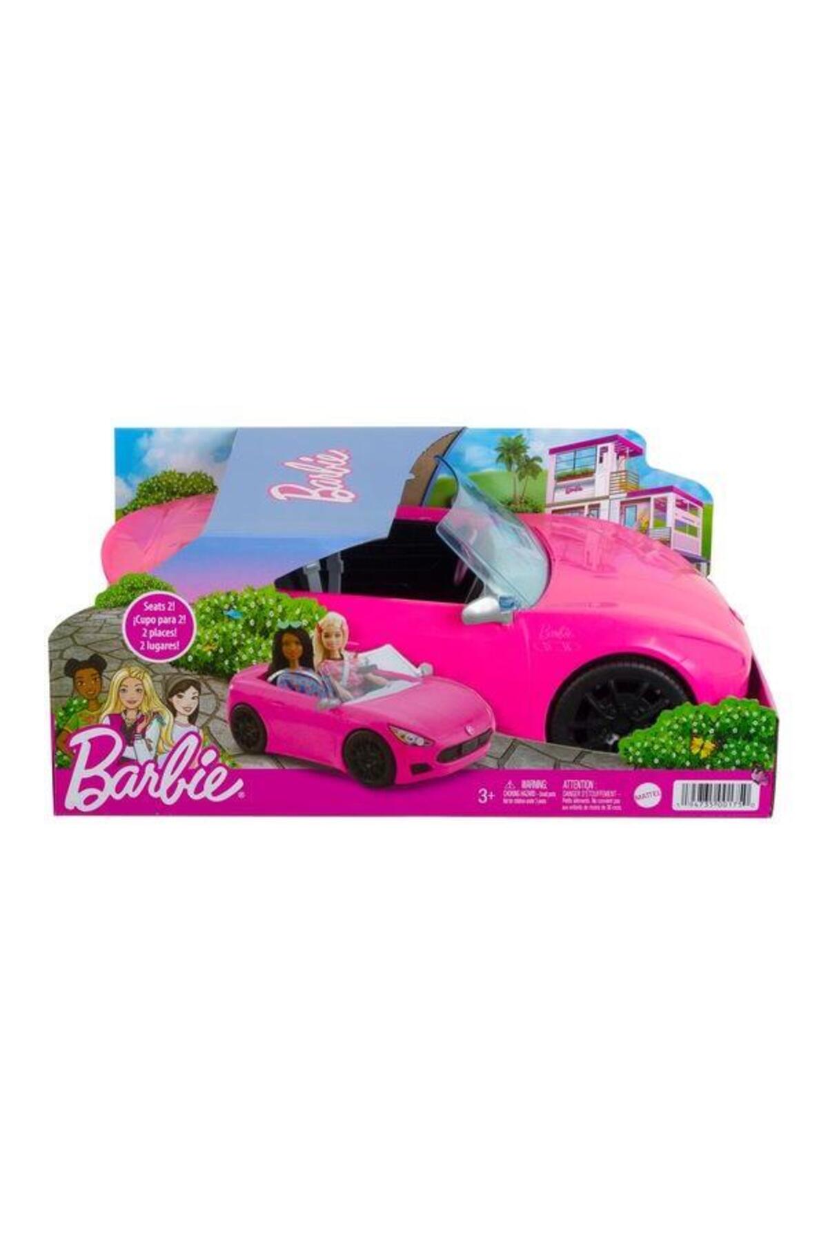 ماشین اسباب بازی خودرو باربی کانورتیبل با چرخ های چرخان HBT92 برای کودکان 3 7 ساله Barbie