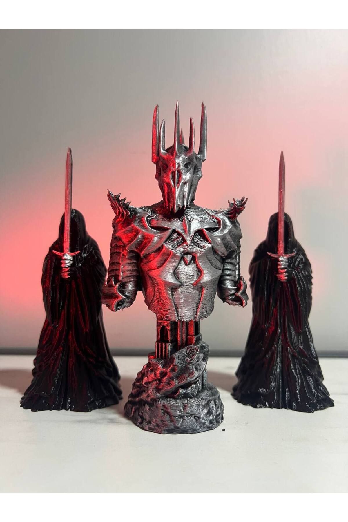 فیگور ست 3 تکه SAURON BUST و NAZGÛL | ارباب حلقه ها از ترکیه NOK KONSEPT