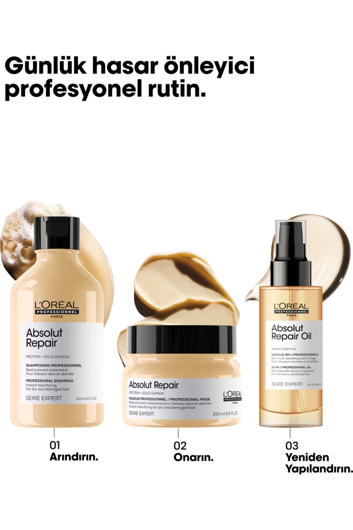سرم و روغن مو مردانه زنانه تعمیر ABSOLUT 10 در 1 مراقبت از 90ML L'oreal Professionnel