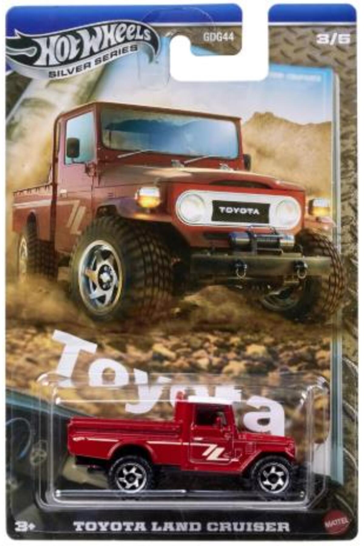 ماشین اسباب بازی سری نقره ای تویوتا لندکروز JCB73 از ترکیه HOT WHEELS