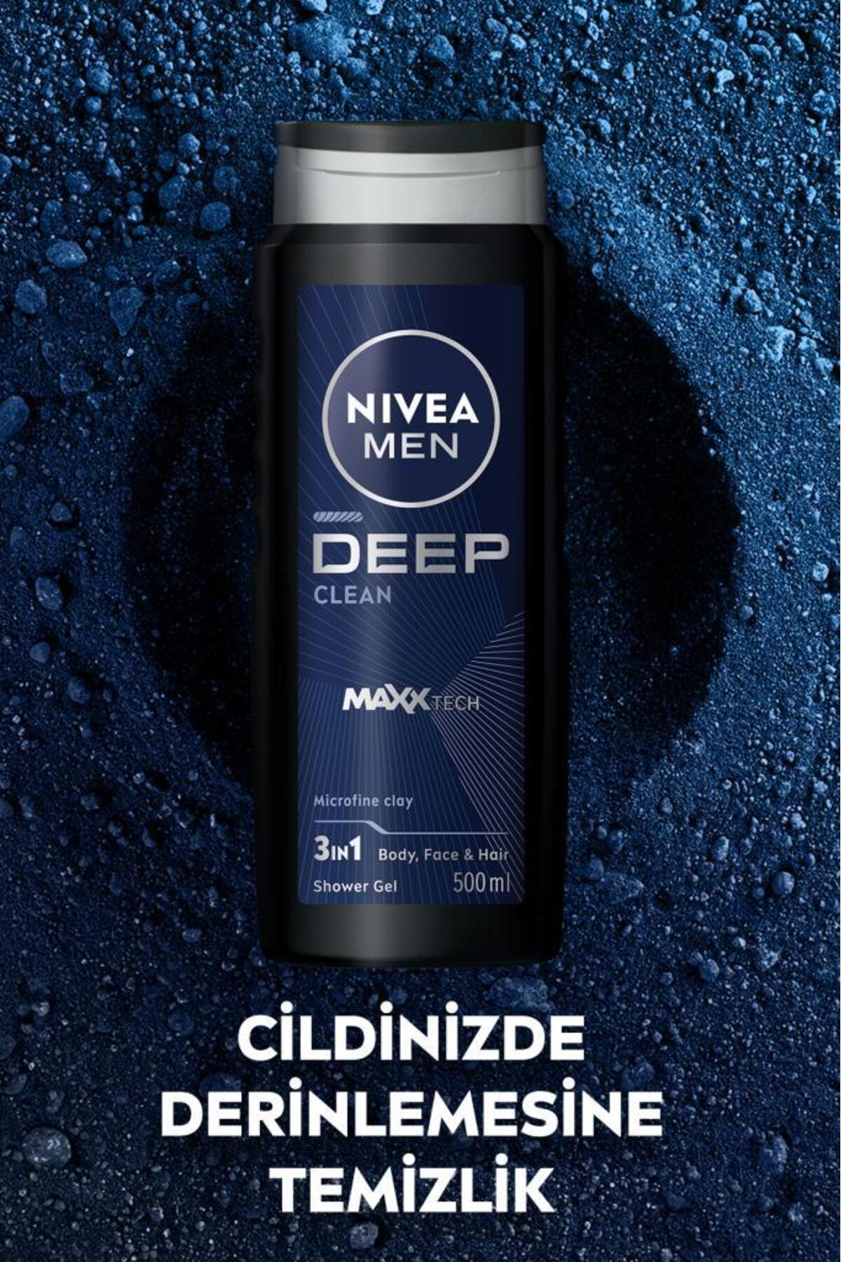 NIVEA ژل حمام بعد از ظهر بعد از ظهر مردانه با بعد از ظهر ابعاد عمیق 500 میلی لیتر