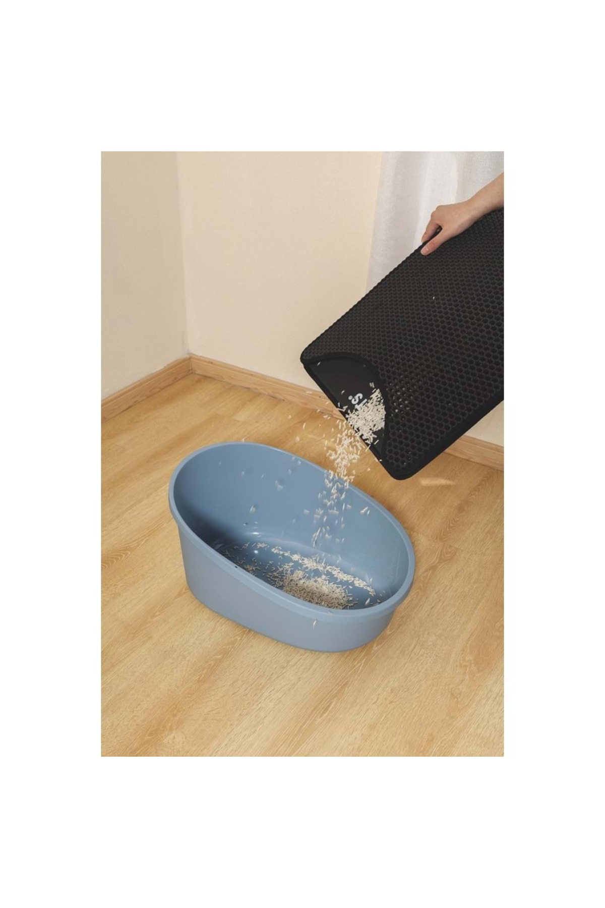 زیرانداز الک‌دار خاک گربه ام‌پتس M-PETS Duplex، مشکی، 45×65 سانتی‌متر
