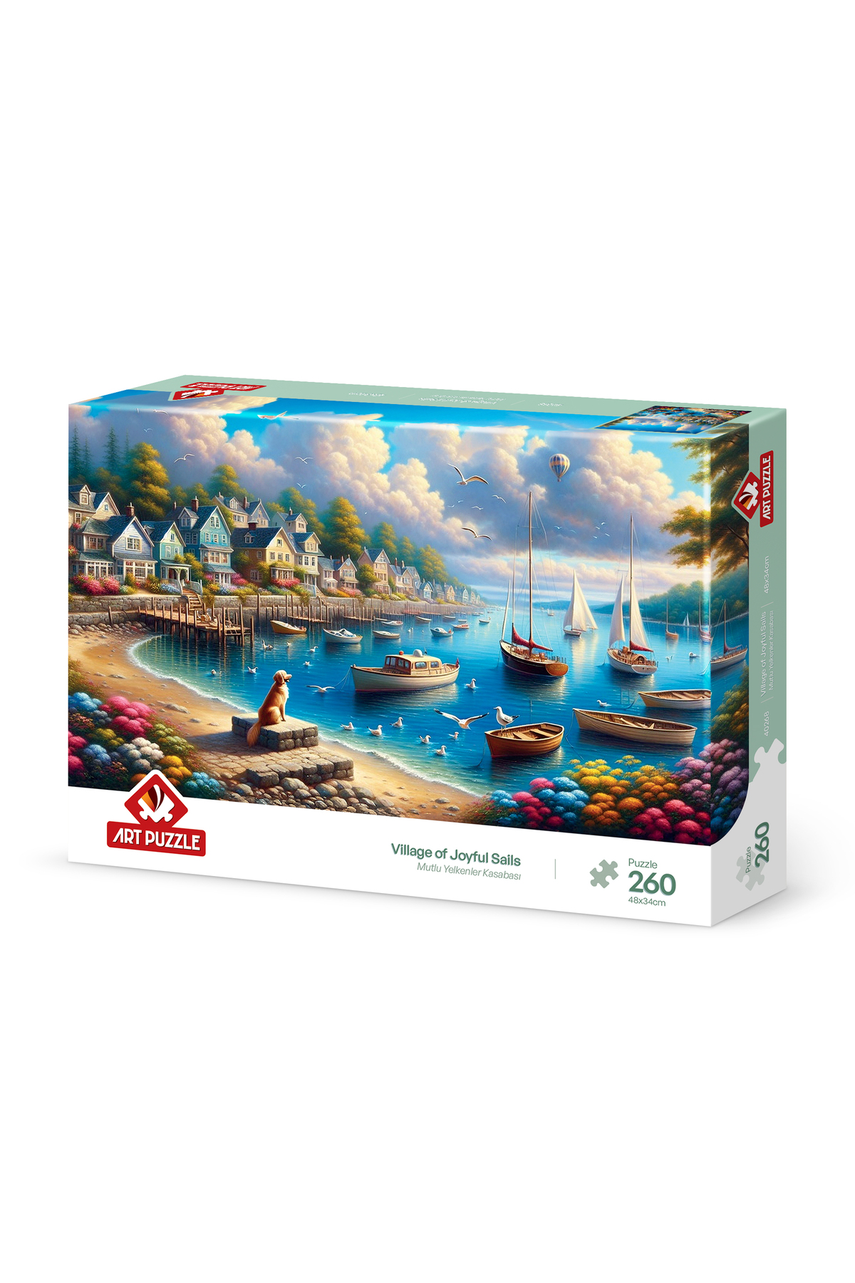 پازل شهر قایقرانی مبارک 260 قطعه اورجینال ارت Art Puzzle