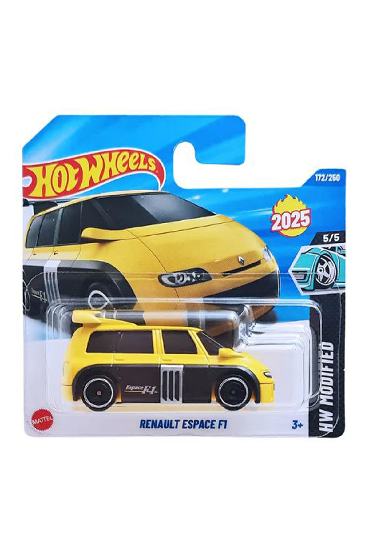ماشین اسباب بازی قاب رنو اسپیس F1 زرد 1 64 2025 از ترکیه HOT WHEELS