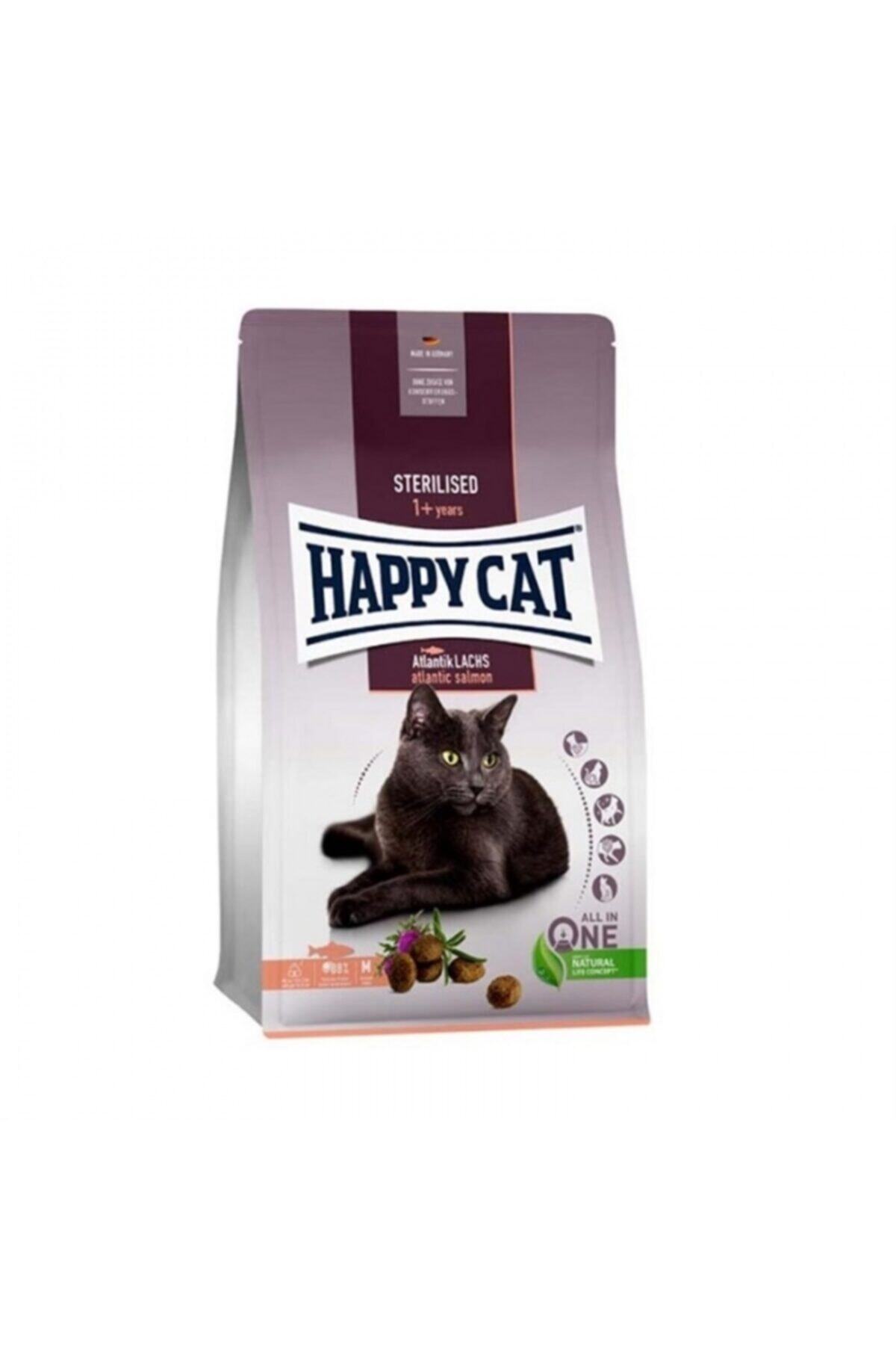 غذای خشک گربه عقیم‌شده با سالمون آتلانتیک هپی کت Happy Cat، ۱۰ کیلوگرم