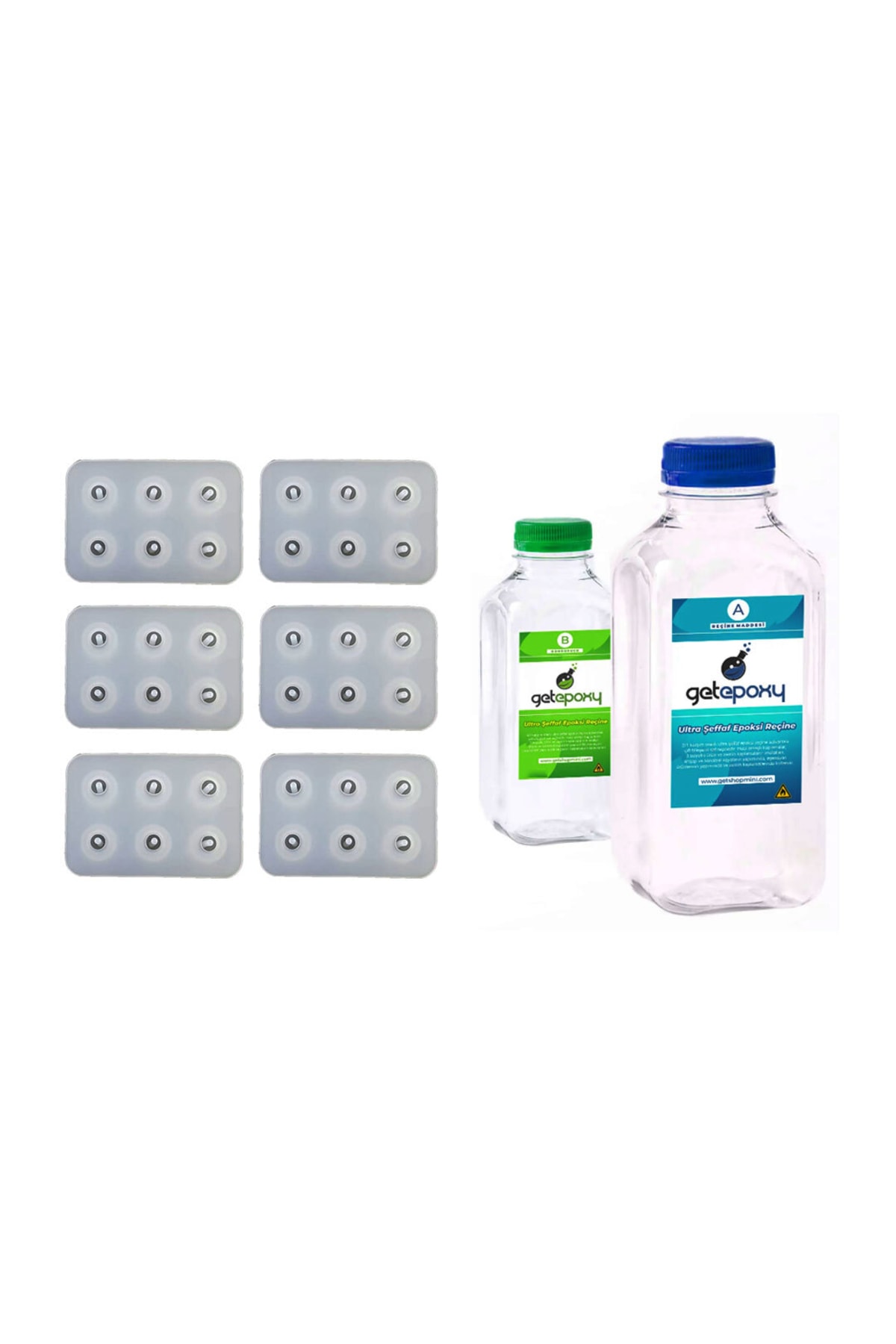 مدل خودرو قالب مهره 8 میلی متری + مجموعه رزین 375 لیتری اورجینال Getshopmini