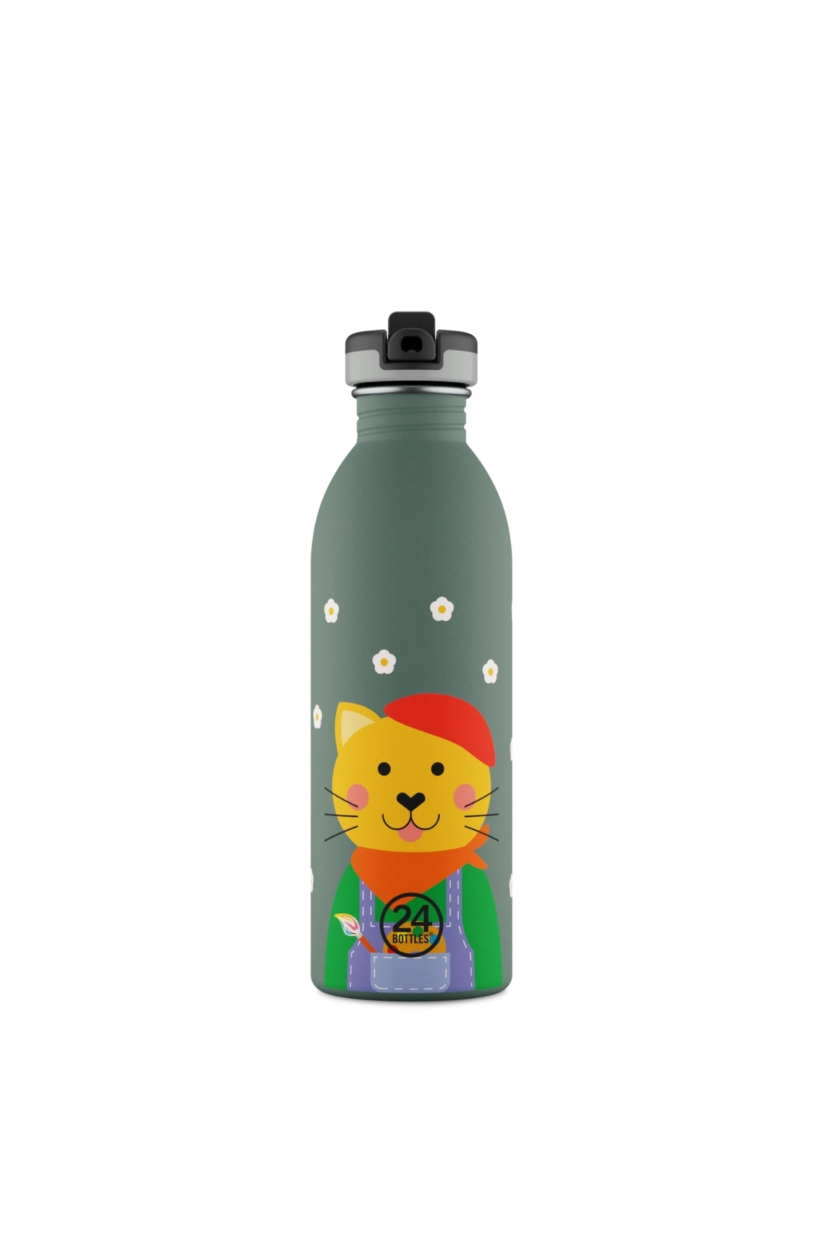 فلاسک بطری بچه گربه هوشمند آب کودکان استیل 500 میلی لیتری اورجینال 24Bottles