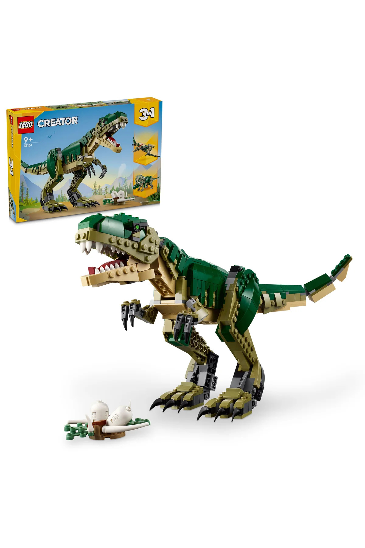 لگو و اسباب بازی های ساخت محور ® CREATOR 3 IN 1 T. REX 31151 – مجموعه ساختمان خلاقانه مدل دایناسور برای 9+ 626P اورجینال LEGO