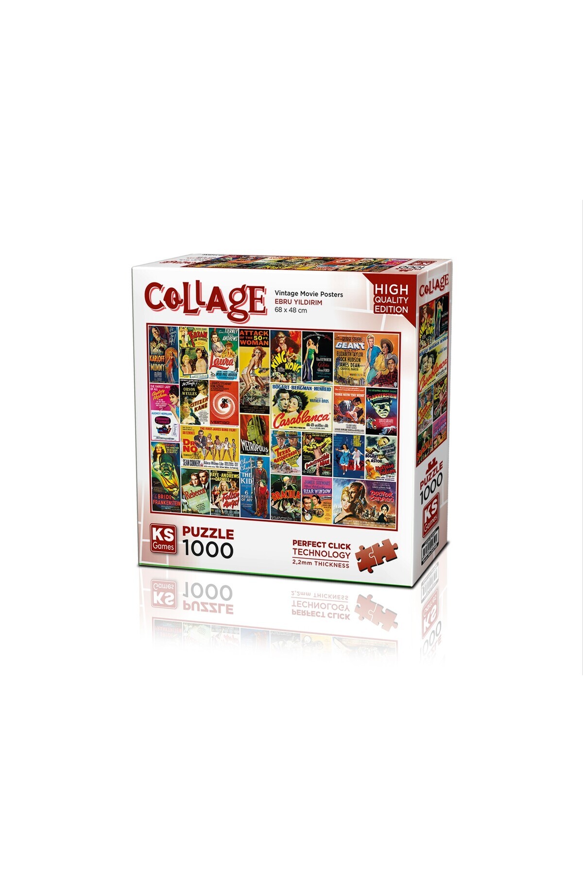 پازل پوسترهای فیلم VINTAGE 1000 PIECE PUZZLE از ترکیه Ks Games