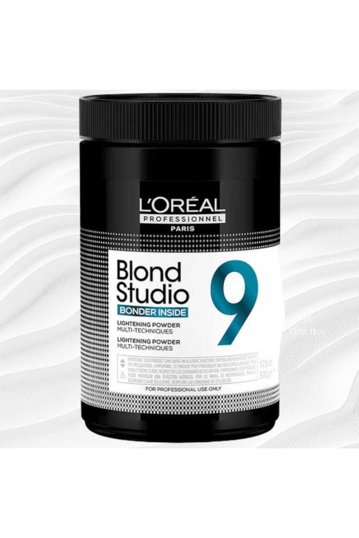 پودر لایتنر 9 تن 500 گرمی LOREAL BLOND STUDIO BONDER INSIDE LIGHTENER اورجینال L'oreal Professionnel