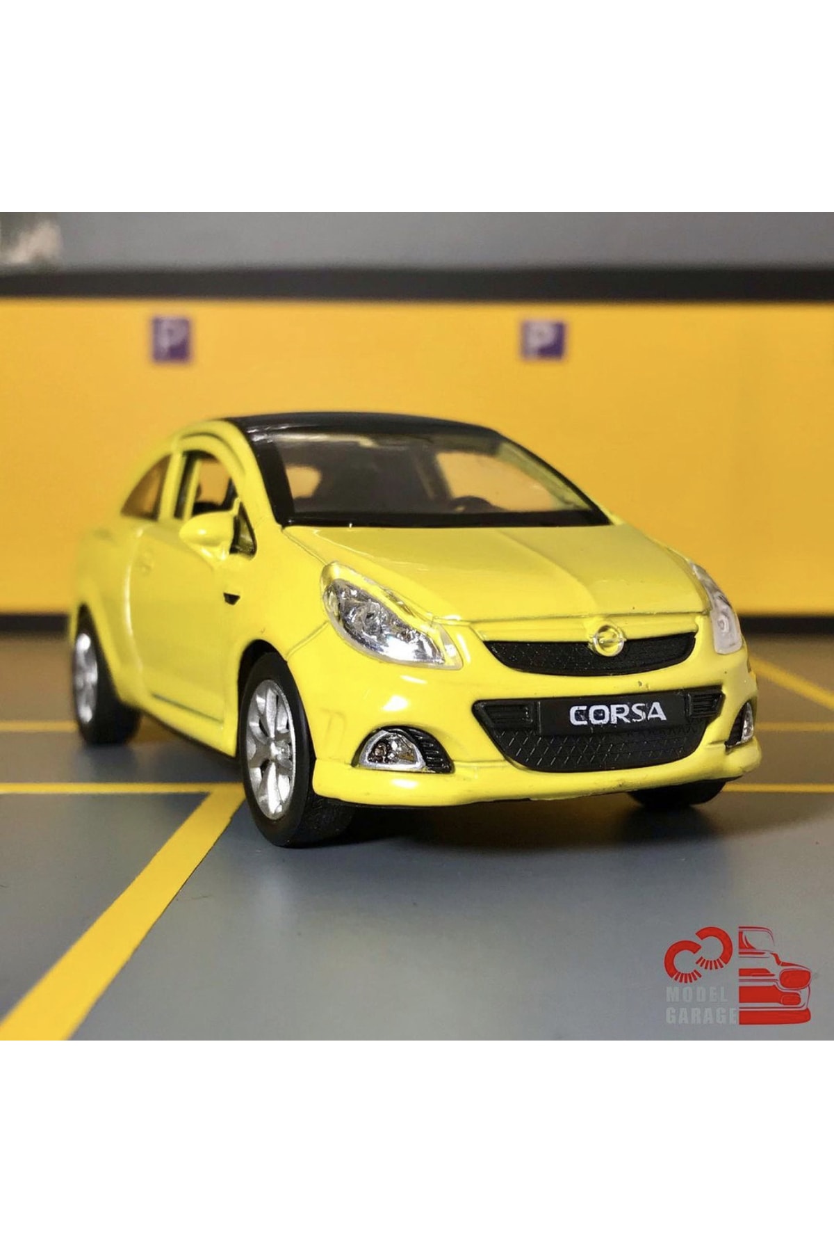 مدل خودرو OPEL CORSA OPC 1 36 SCALE C&amp;C MODEL GARAGE PULL DROP DIECAST METAL TOY CAR اورجینال Genel Markalar