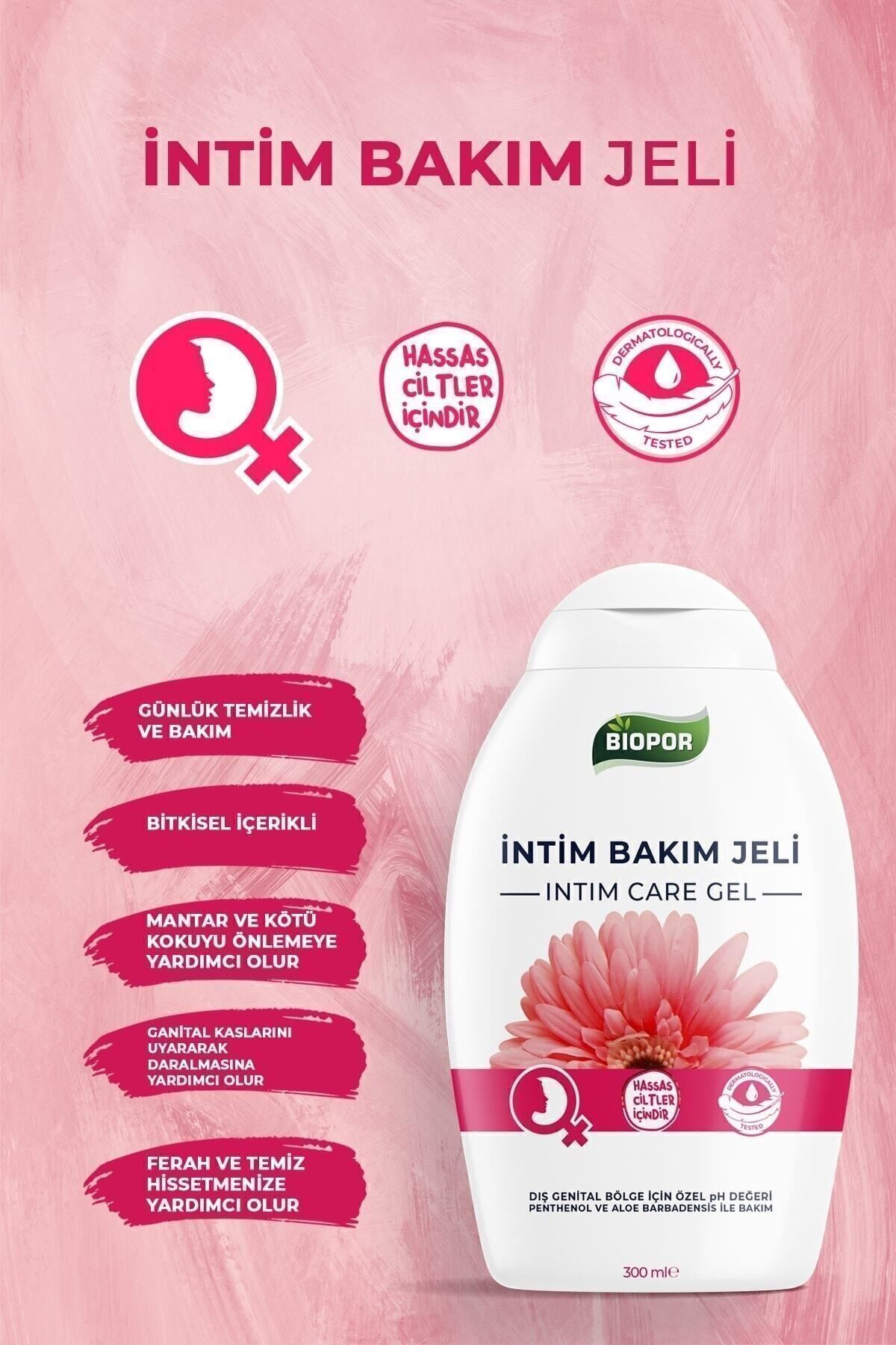 محصول مراقبت ناحیه تناسلی ژل شستشوی بوی و ترشحات INTIM CARE 300 میل biopor