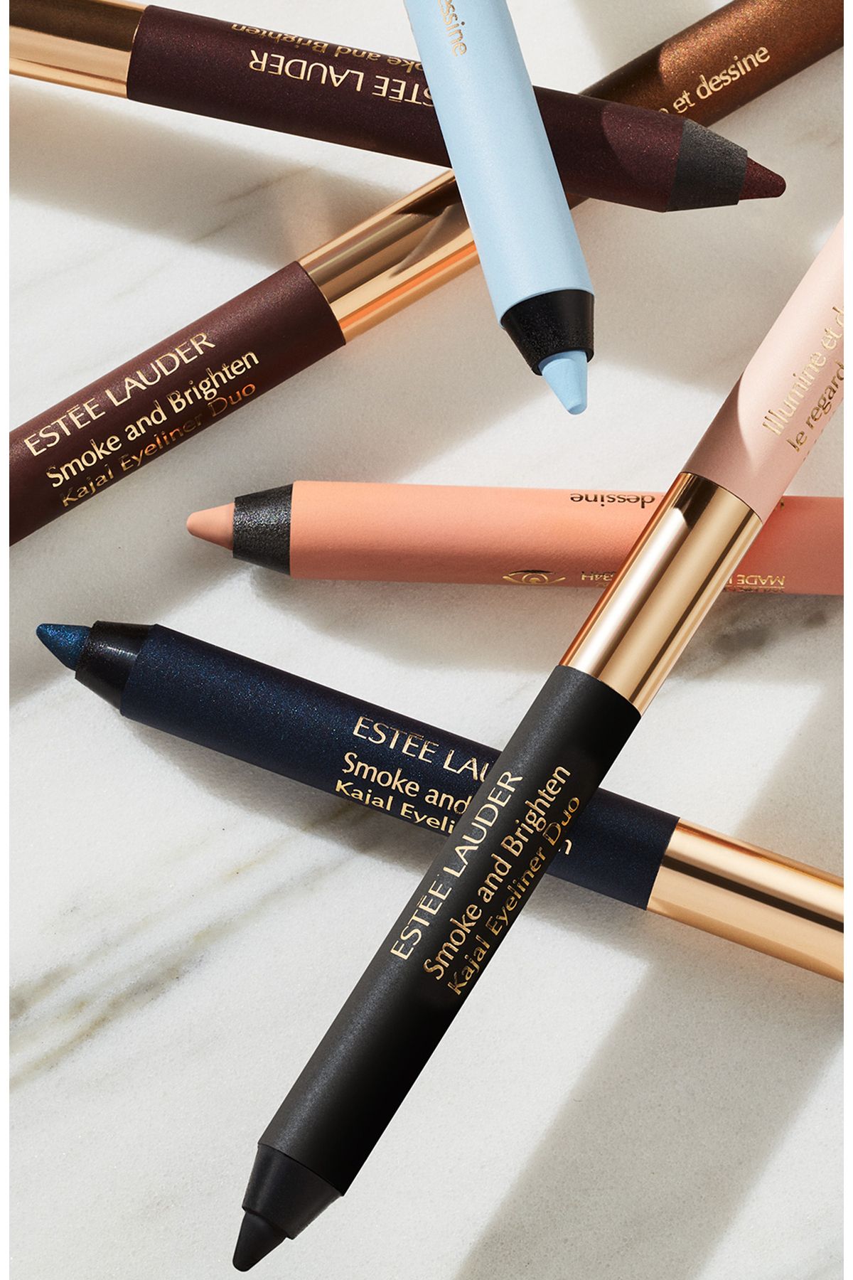 قلم چشم کاجال دو طرفه مداد ۱ گرم رنگ: ۰۲ بوردو آیوری پاسی۲۰۲۱ استی لادر Estee Lauder