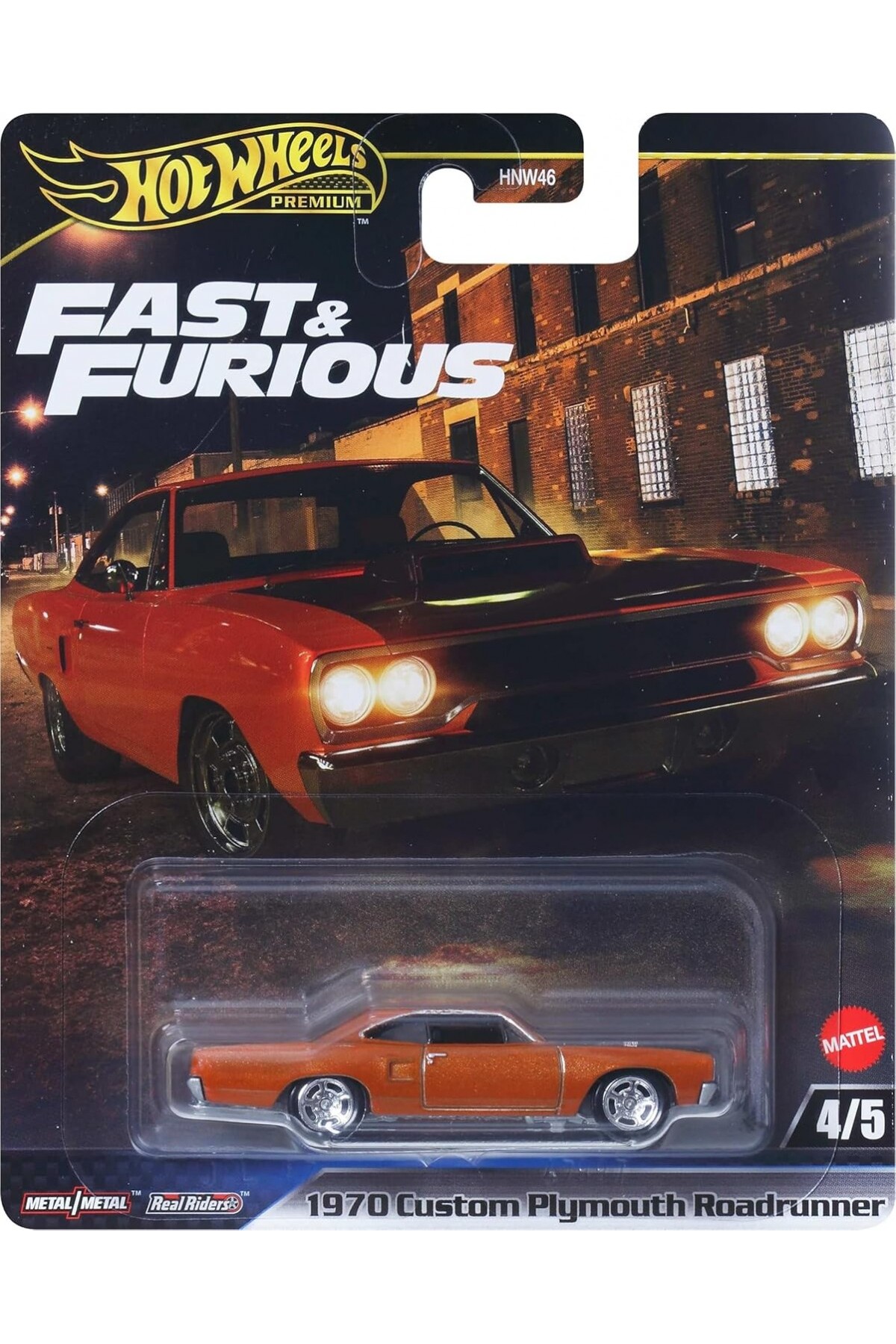 ماشین اسباب بازی PLYMOUTH ROADRUNNER سفارشی FAST & FURIOUS 1970 JBL87 از ترکیه HOT WHEELS