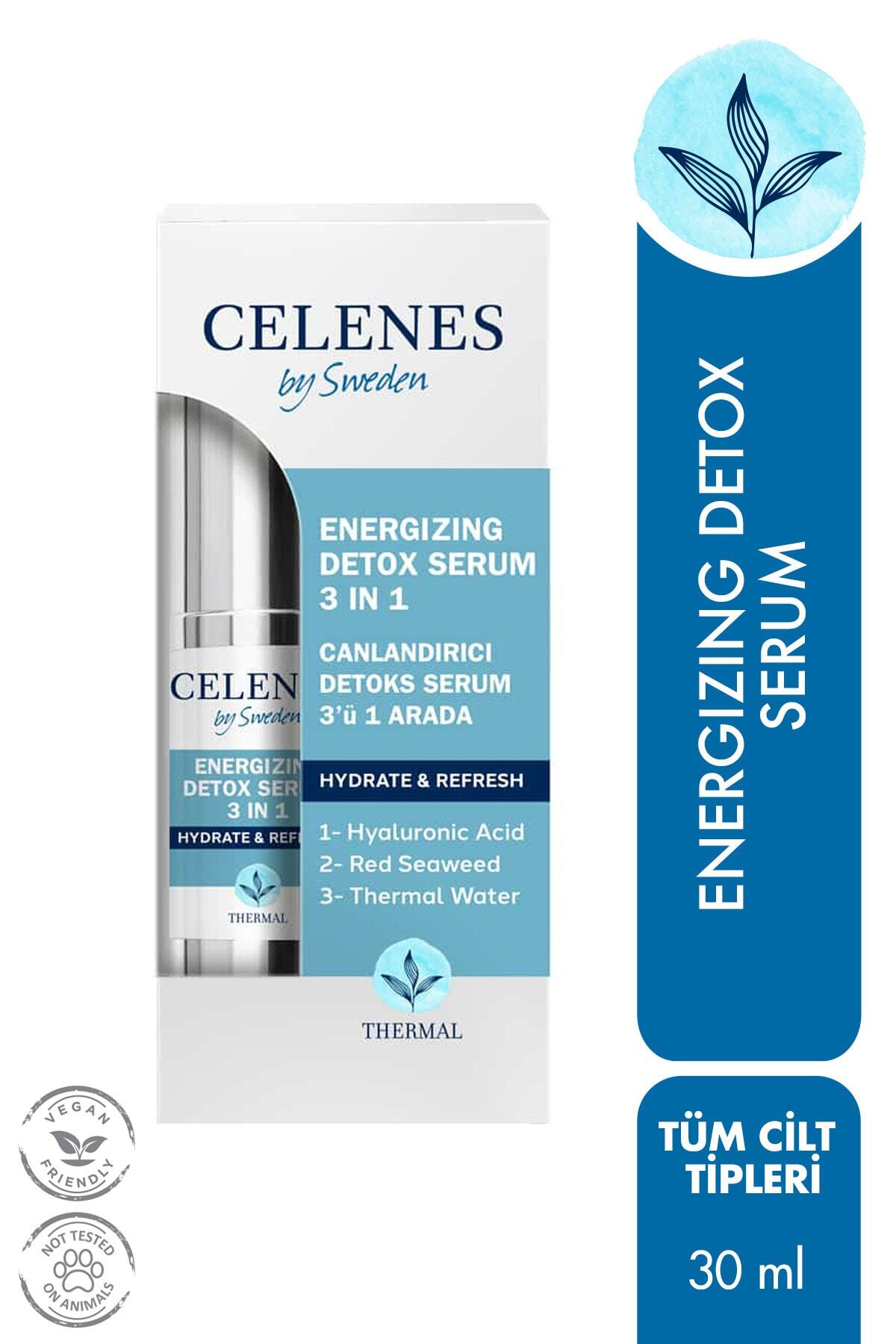 سرم پوست حرارتی 3 در 1 REVIVAL SUPER DETOX 30 میل Celenes by Sweden