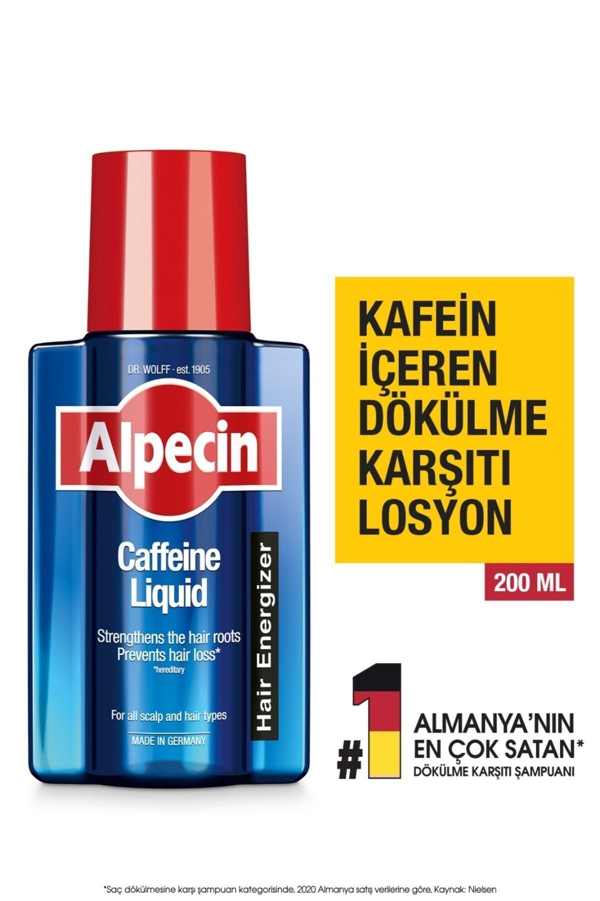 شامپو لوسیون ضد مو آلپسین حاوی کافئین 200 میل Alpecin
