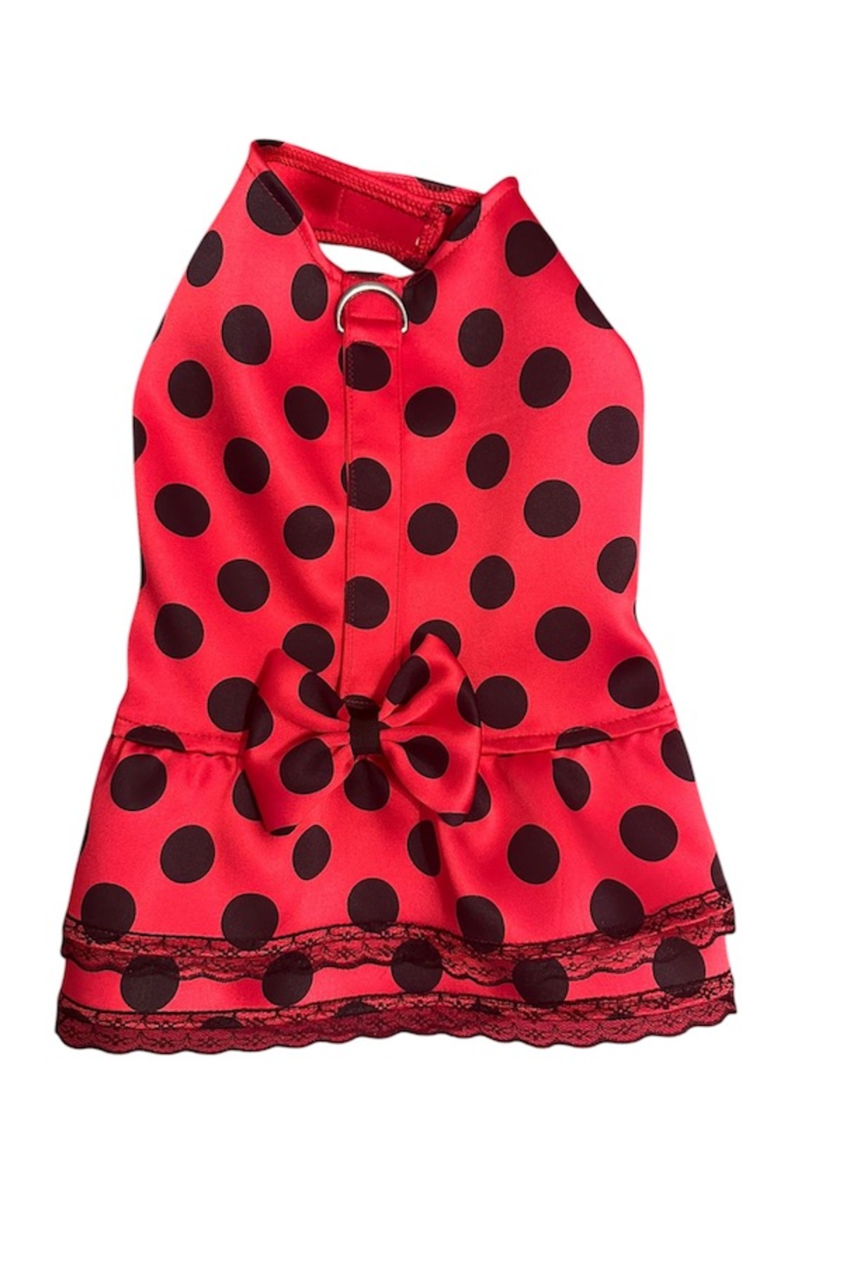 لباس سگ و گربه خال‌دار قرمز میس دیزی پت بوتیک Miss Daisy Pet Boutique مدل MDKPE001