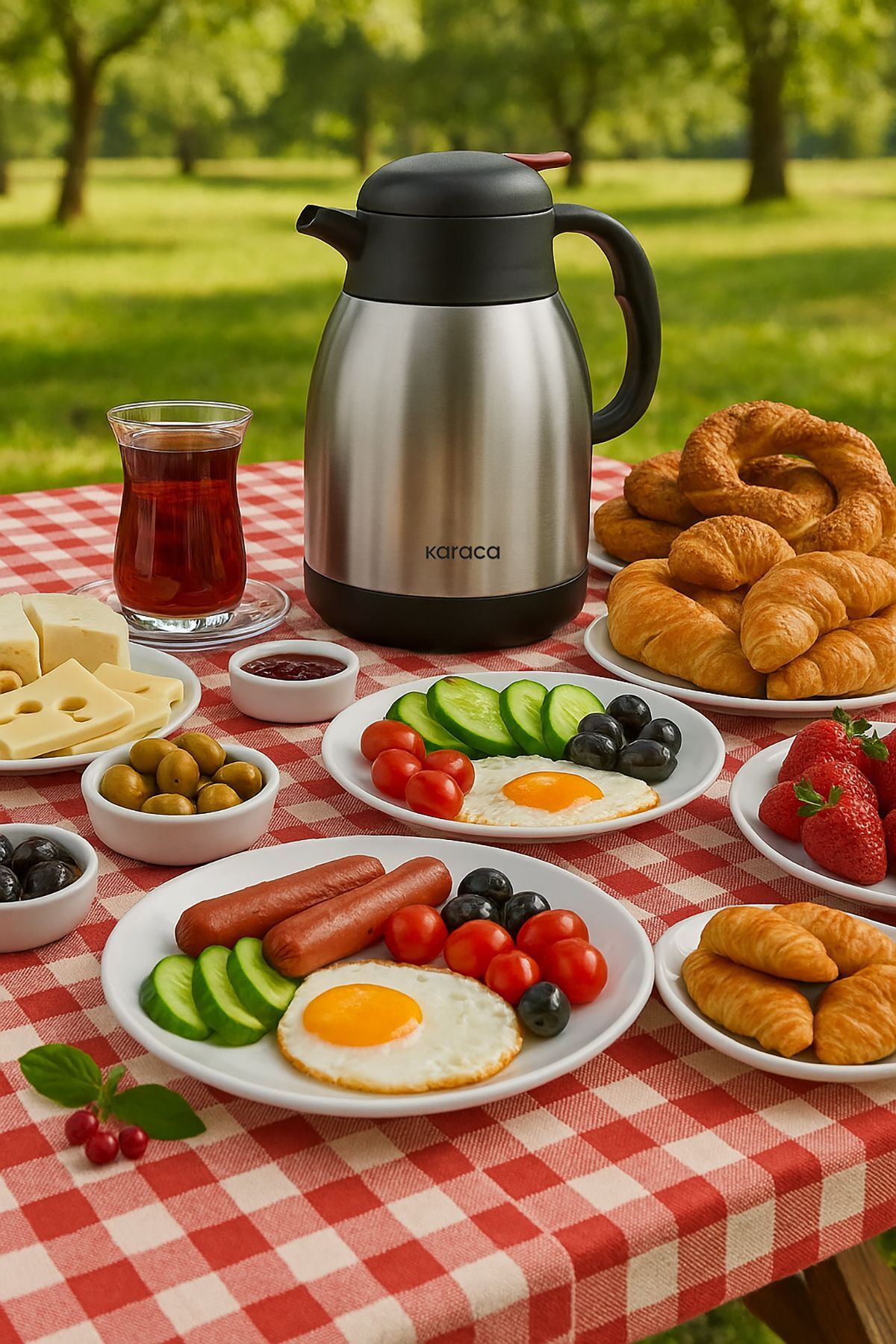 فلاسک THERMOS STEEL TANTUM INOX 2 LT اورجینال Karaca
